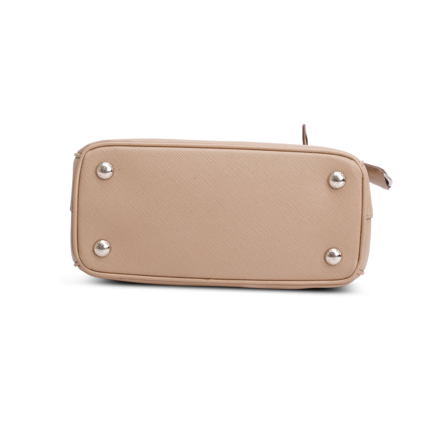 Prada 2022 Beige Saffiano Leather Mini Tote w/ Strap, Coin Pouch & Authenticity Card