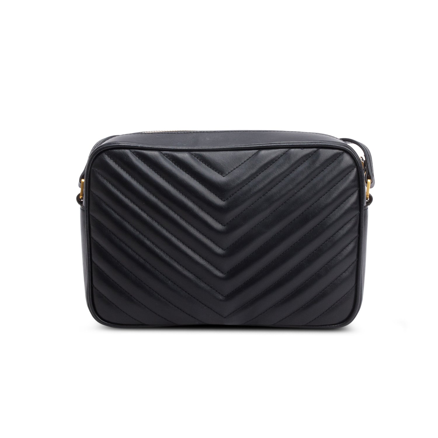 Saint Laurent 2020 Black Quilted Leather Lou Camera Bag