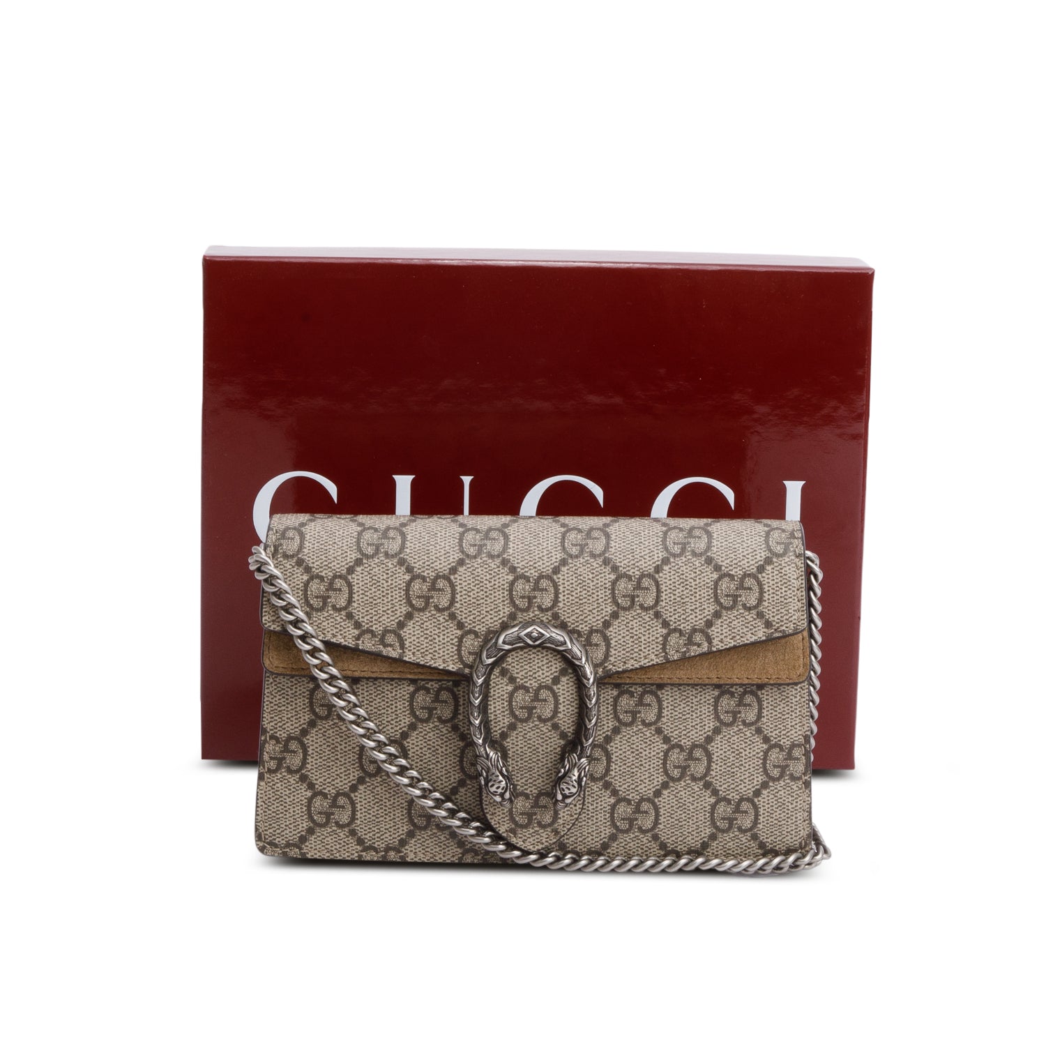 Gucci GG Supreme Dionysus Super Mini Bag w/ Box