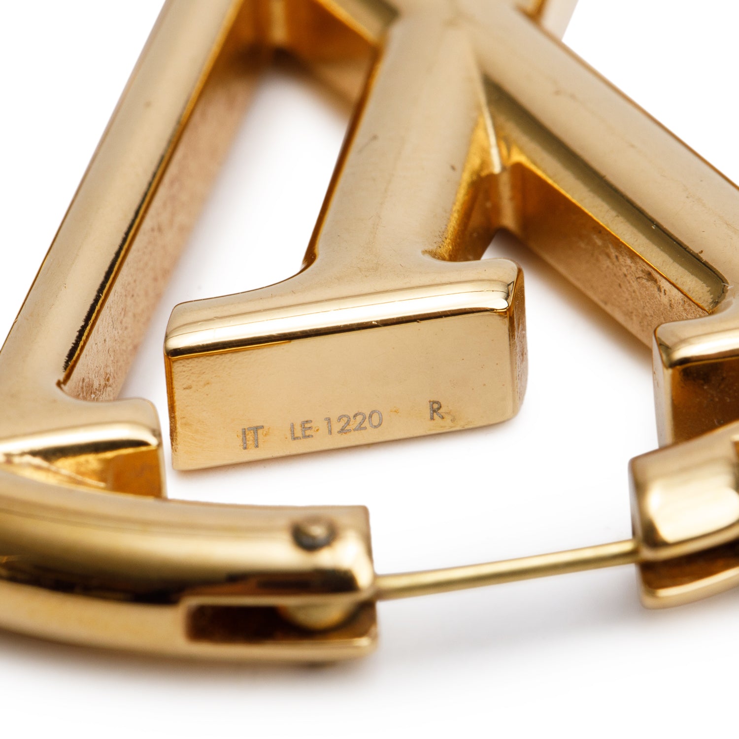 Louis Vuitton 2020 Gold-Plated Louise Hoop GM Earrings
