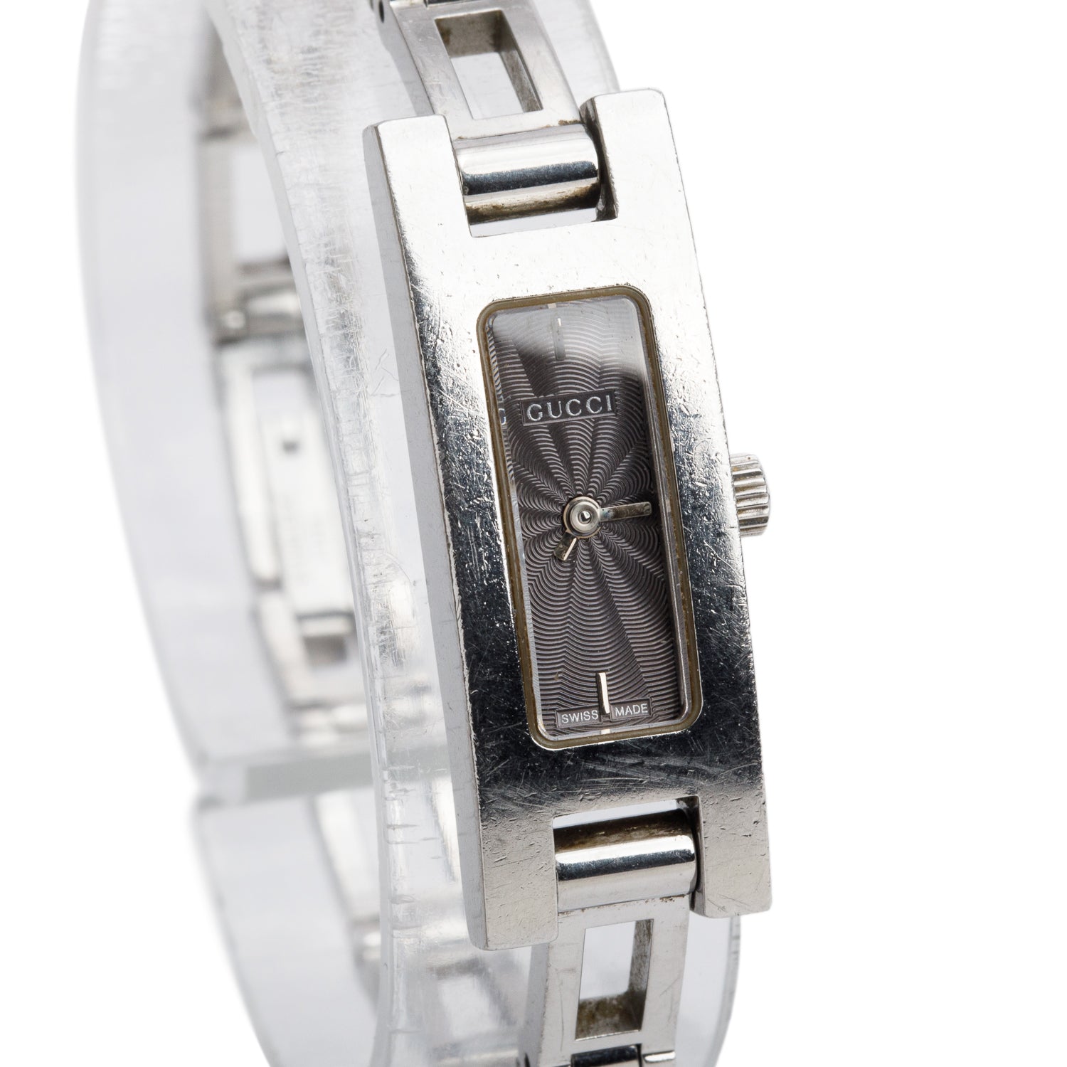 Gucci Stainless Steel 3900 Series Watch Grey Dial w/ Box & Papers