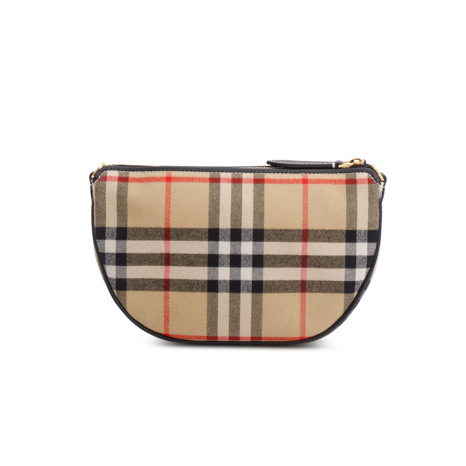 Burberry Beige Vintage Check Canvas Olympia Slim Pouch