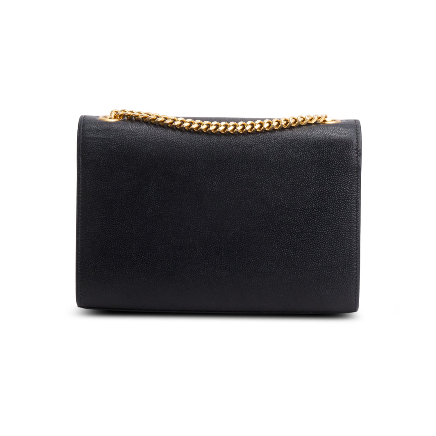 Saint Laurent 2020 Black Grain De Poudre Small Monogram Kate Satchel w/ Box