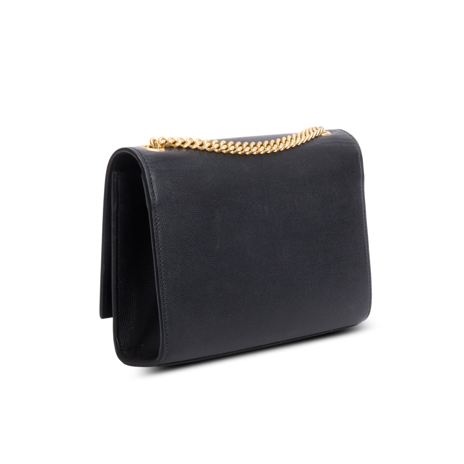 Saint Laurent 2020 Black Grain De Poudre Small Monogram Kate Satchel w/ Box