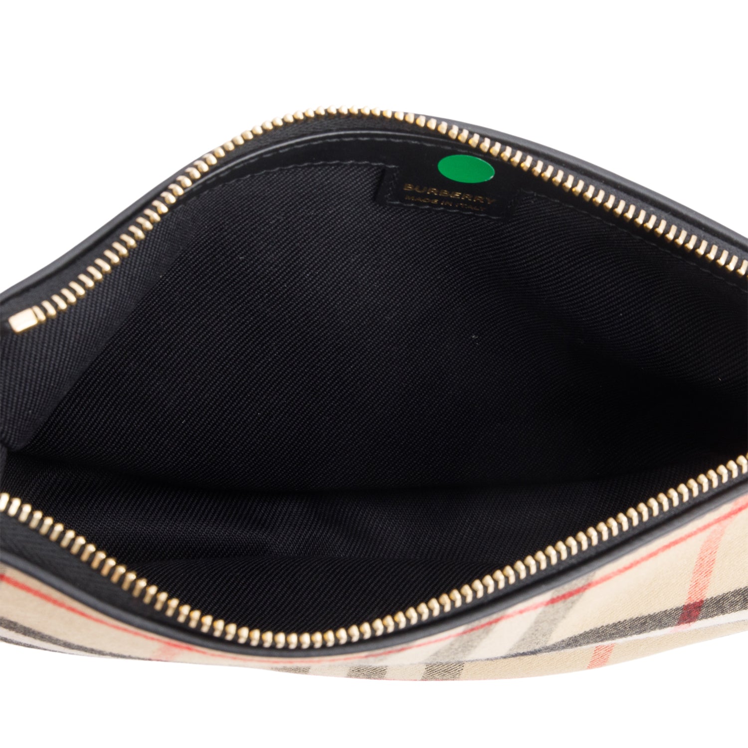 Burberry Beige Vintage Check Canvas Olympia Slim Pouch