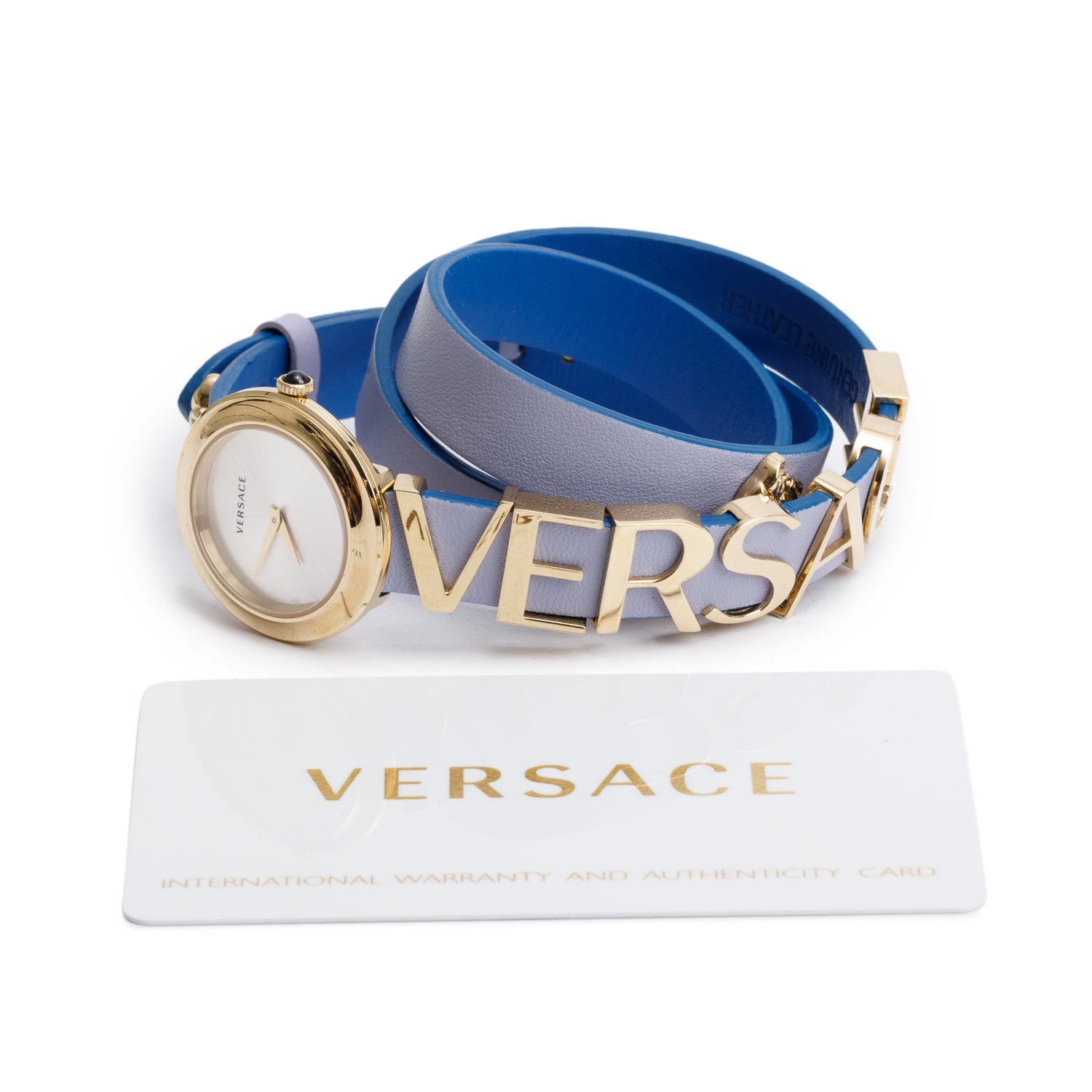 Versace Stainless Steel V-Flare 28 MM Quartz Watch Silver Dial w/ Papers