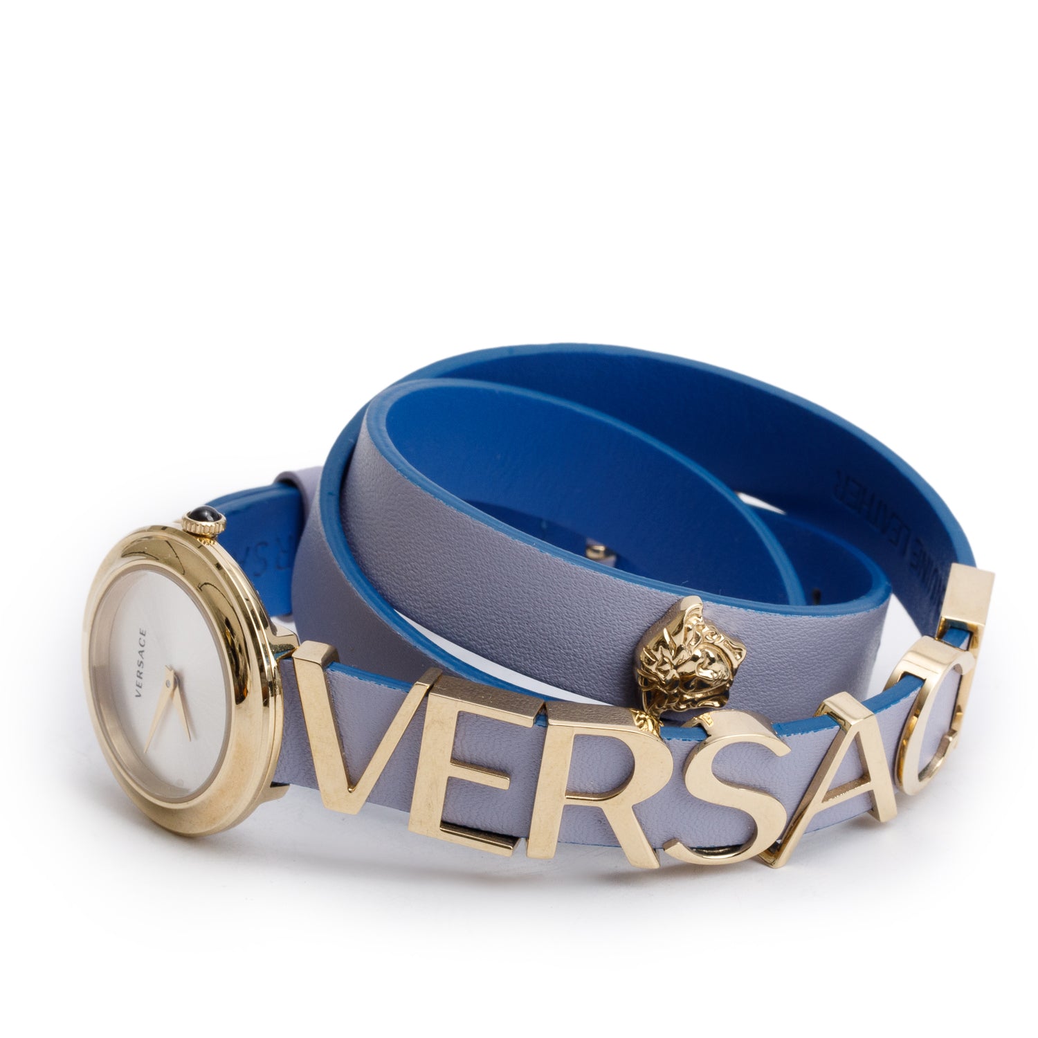 Versace Stainless Steel V-Flare 28 MM Quartz Watch Silver Dial w/ Papers