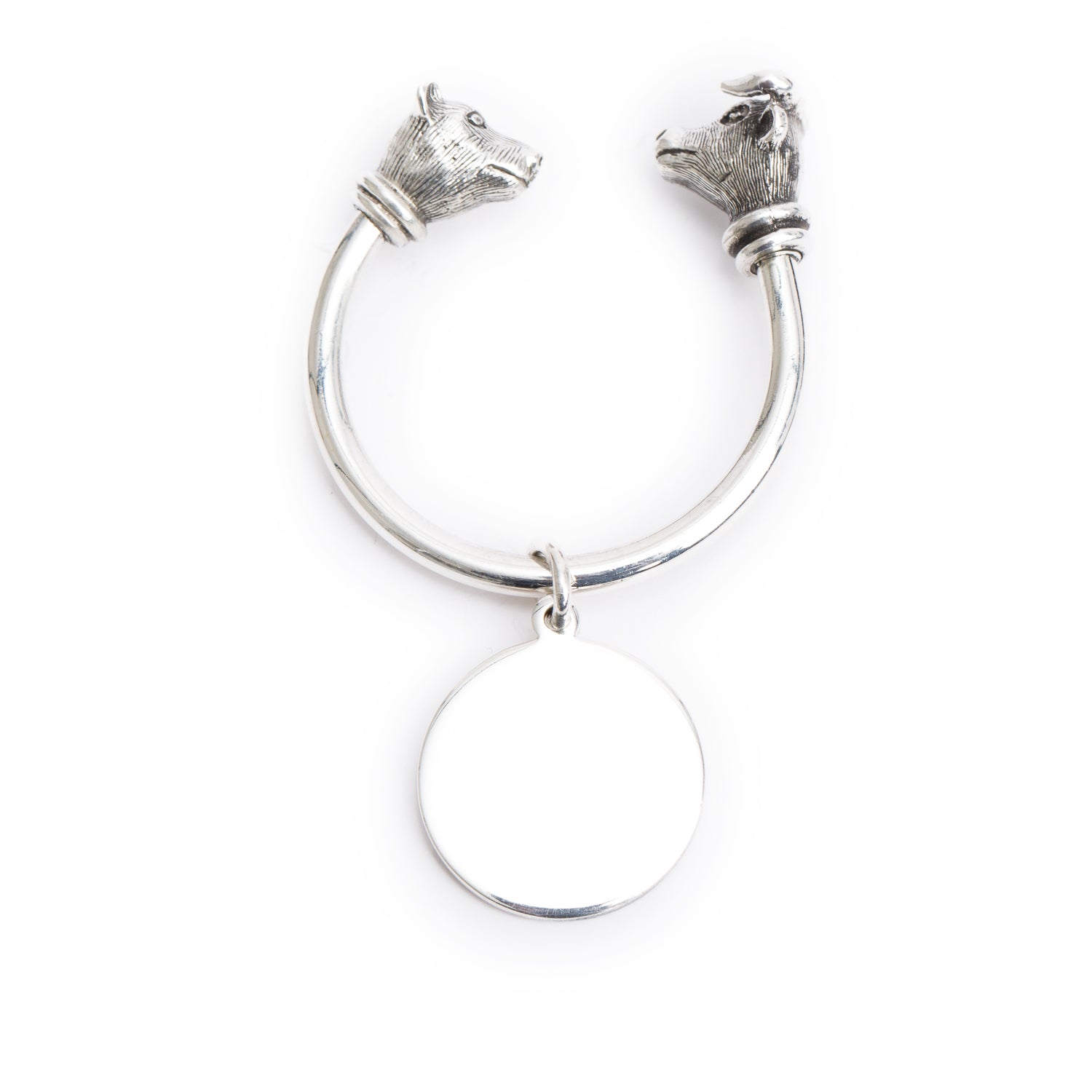 Tiffany & Co. Sterling Silver Bull Bear Key Ring