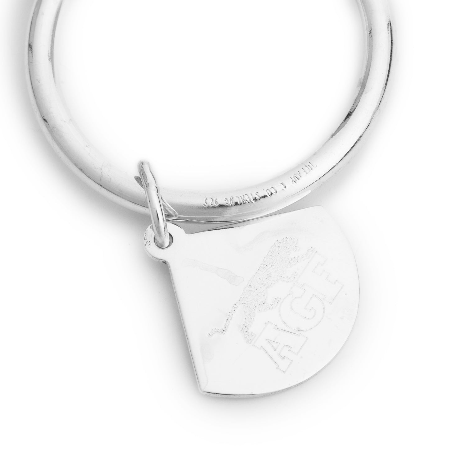 Tiffany & Co. Sterling Silver Baseball Ball Key Ring