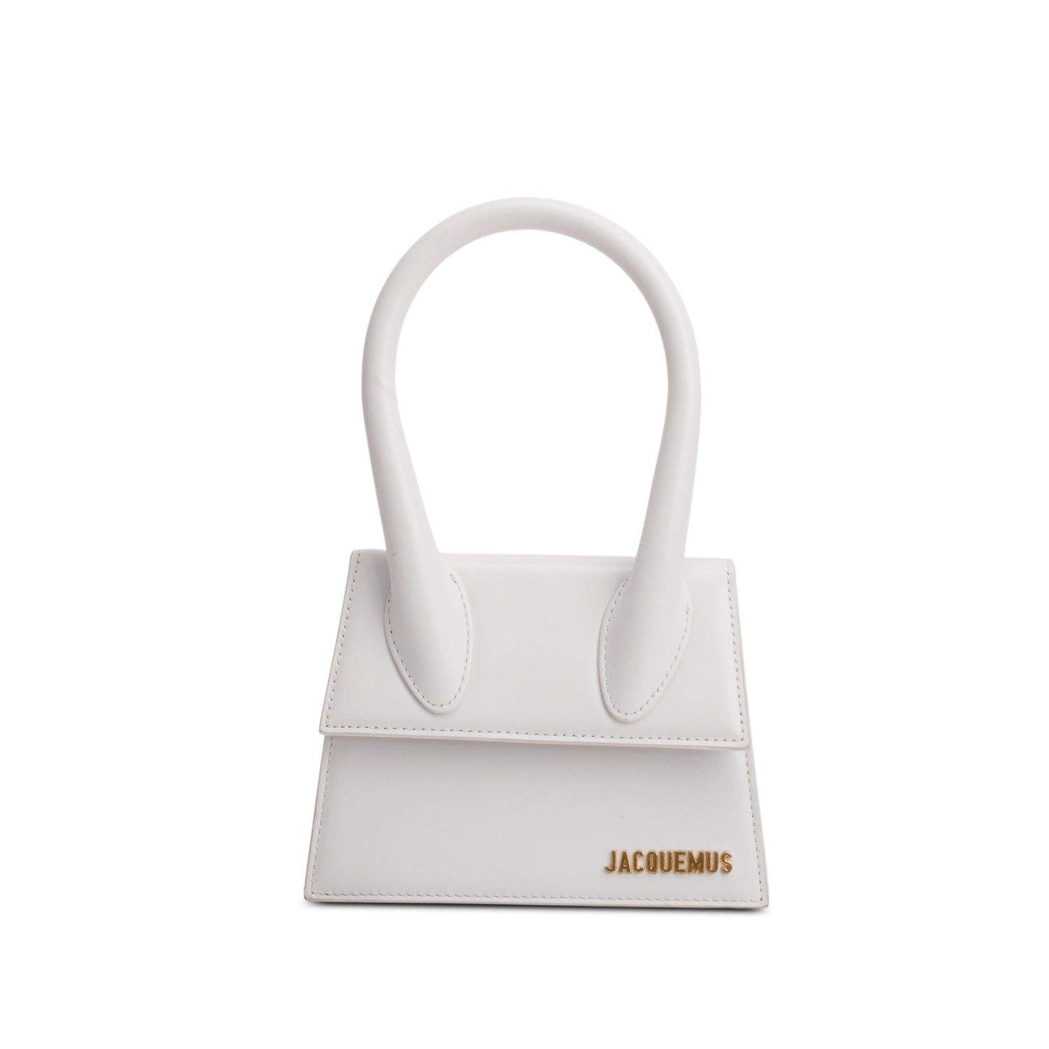 Jacquemus White Smooth Calfskin Le Chiquito Moyen w/ Strap