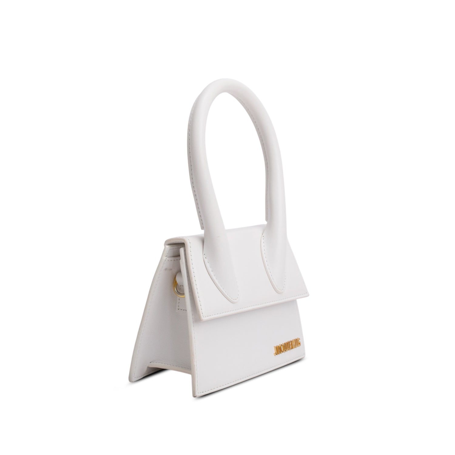 Jacquemus White Smooth Calfskin Le Chiquito Moyen w/ Strap