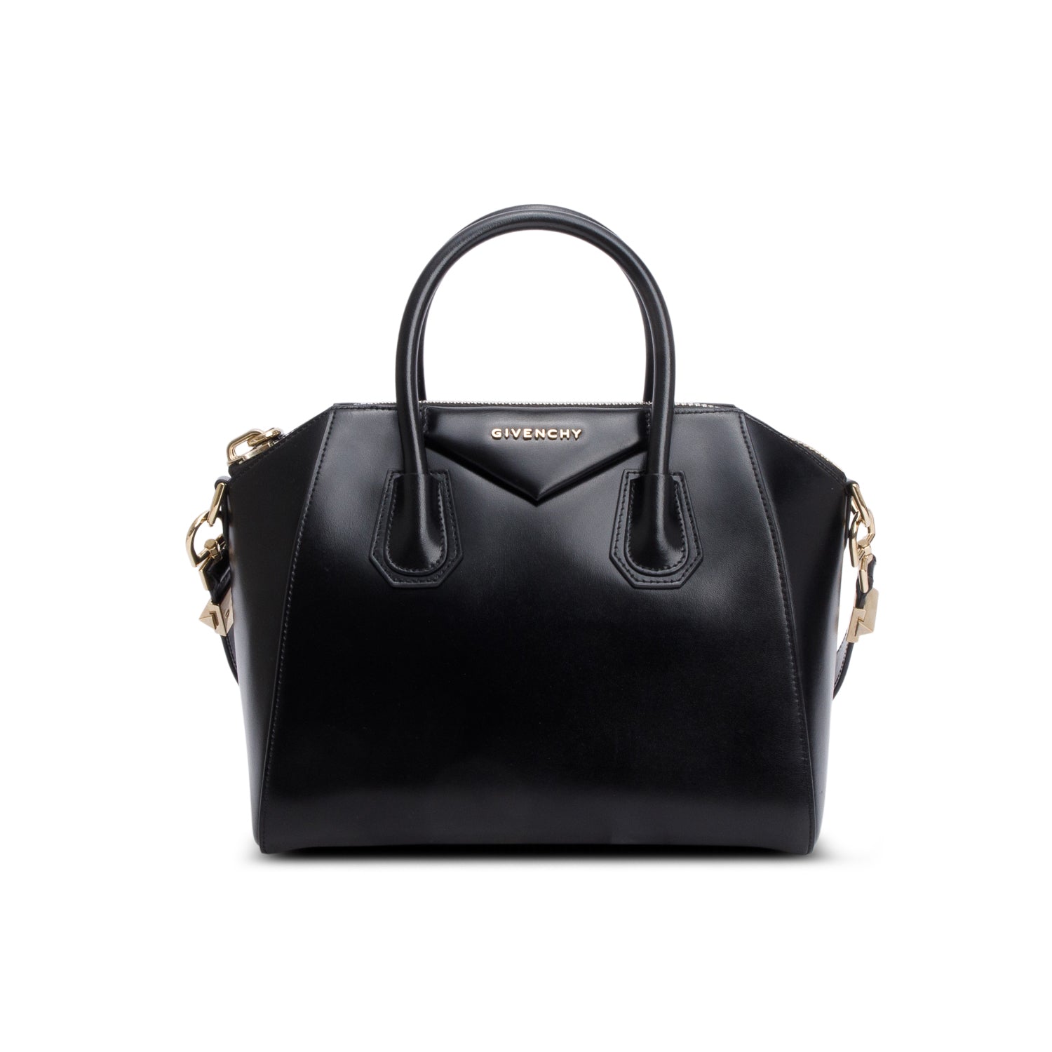 Givenchy Black Box Leather Small Antigona Satchel