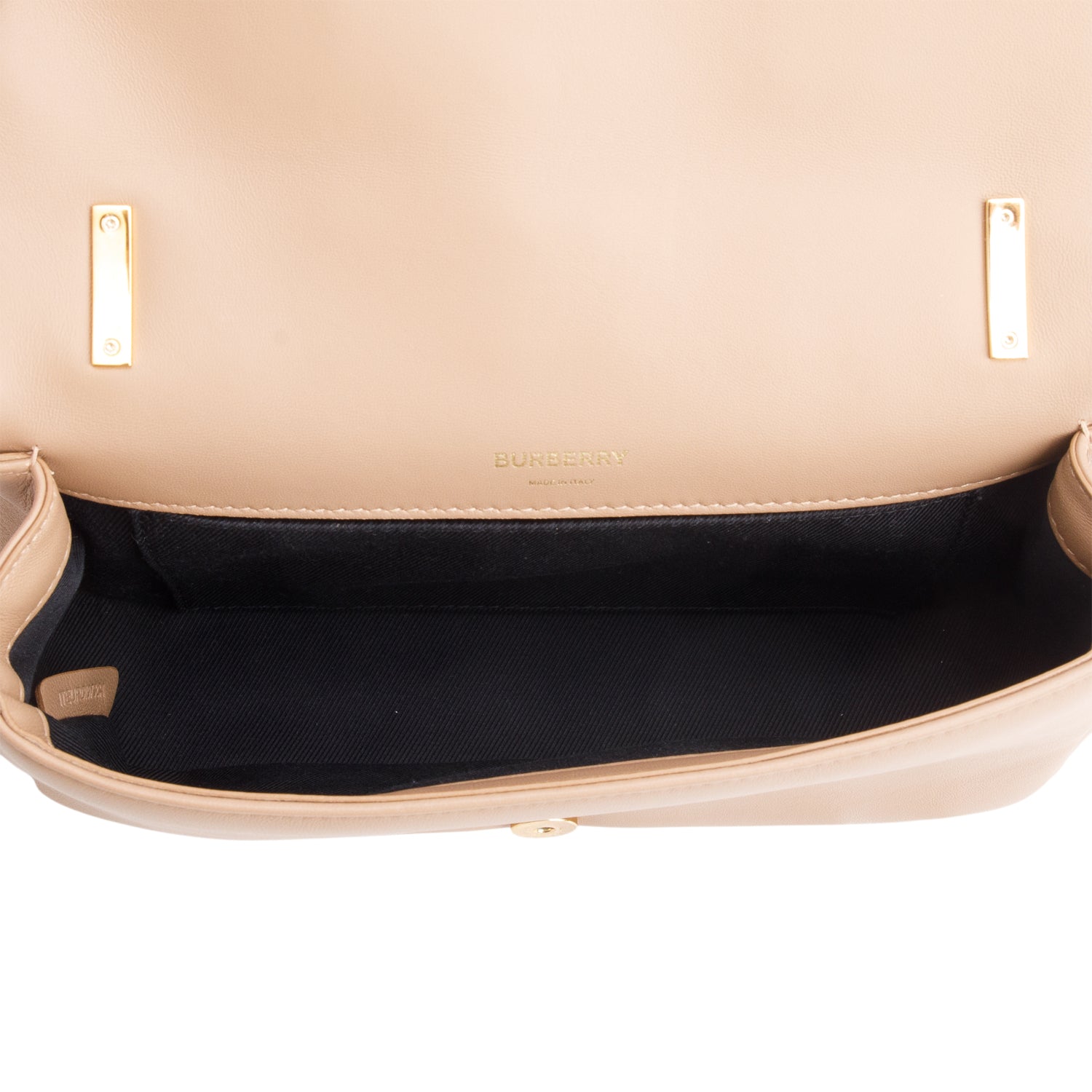 Burberry Brown Lambskin Quilted Small Lola Bag