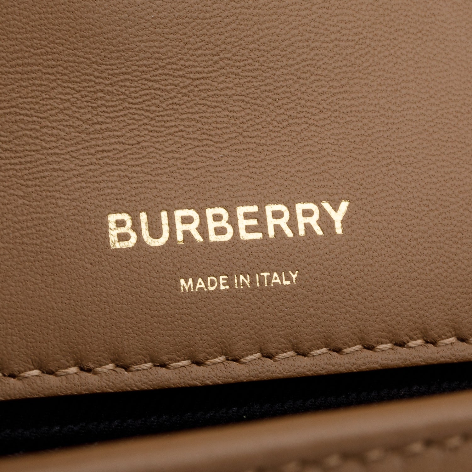 Burberry Brown Lambskin Quilted Small Lola Bag