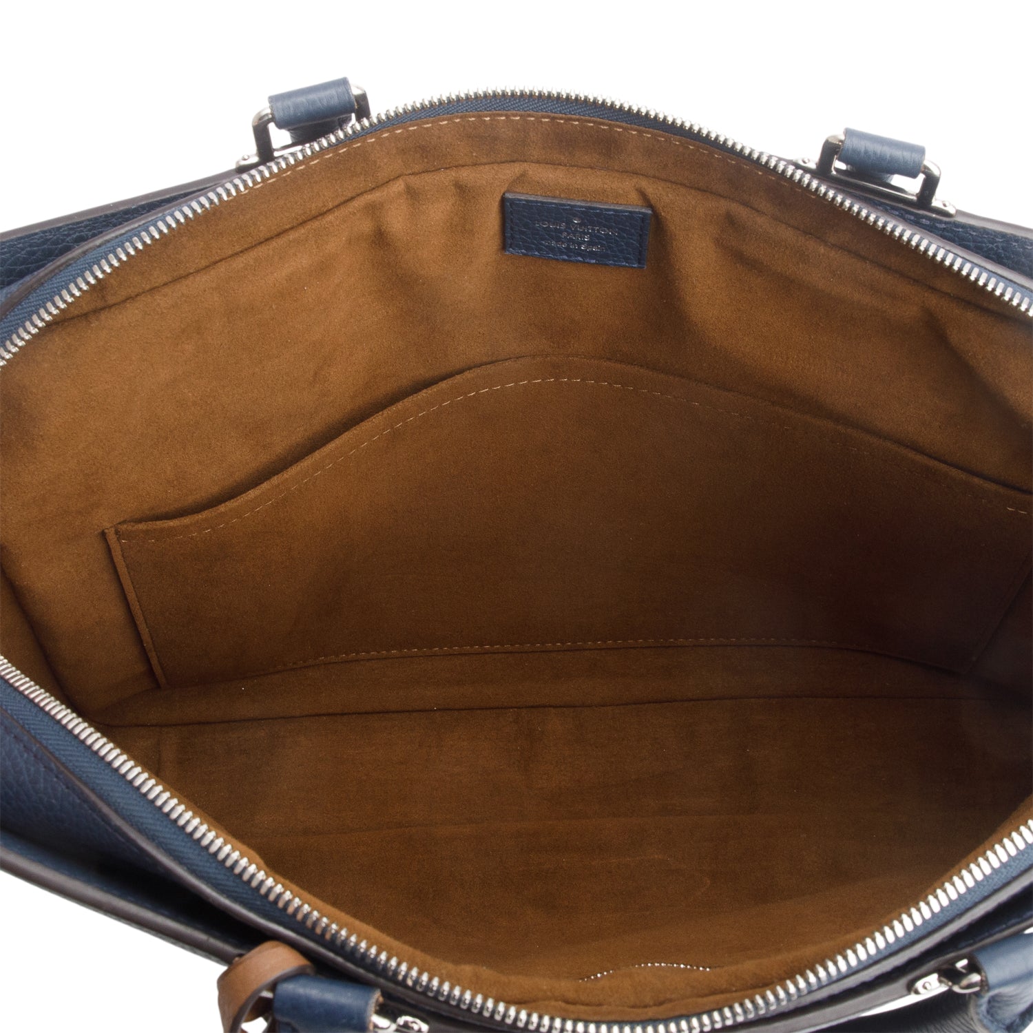 Louis Vuitton Blue Taurillon Leather Armand Briefcase w/ Strap