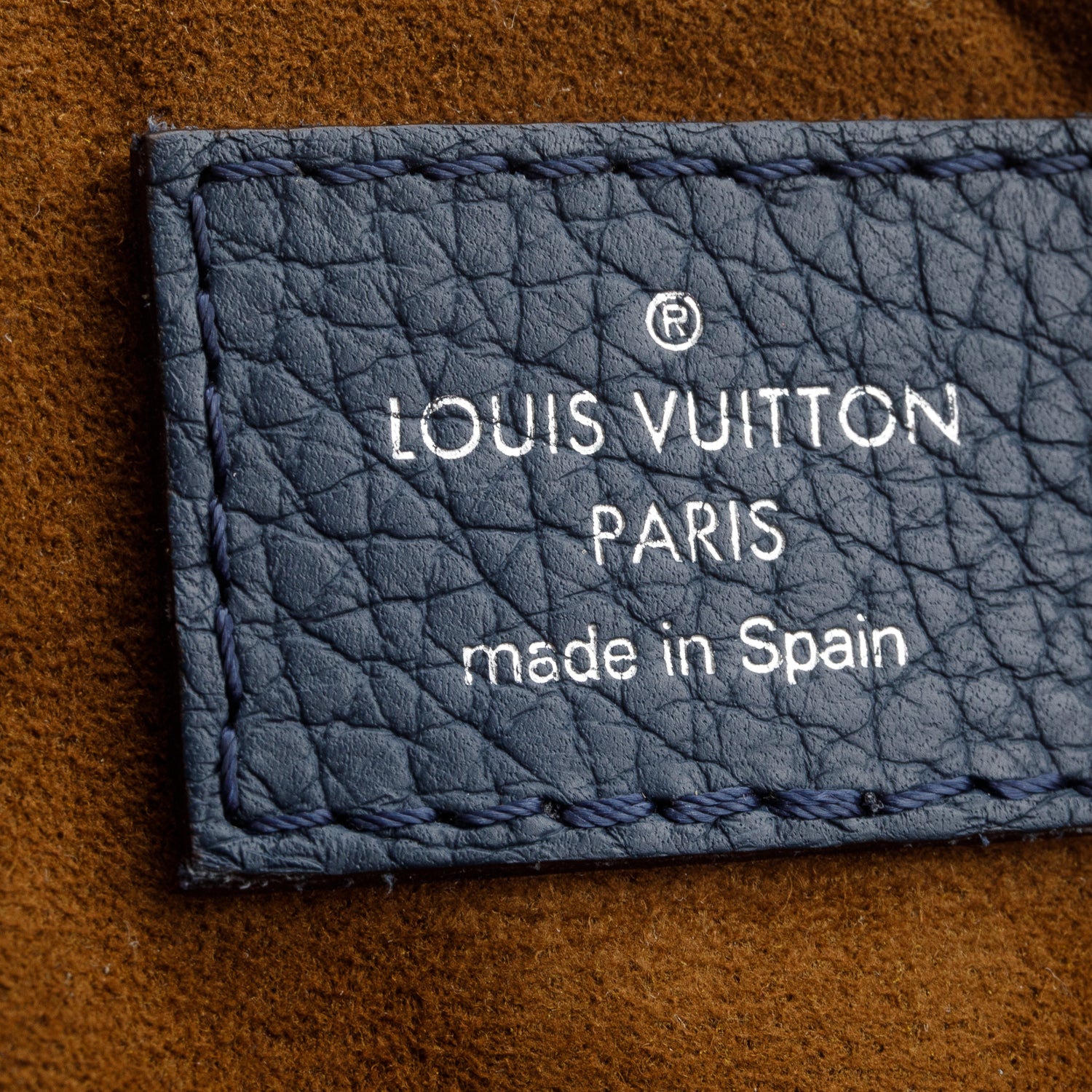 Louis Vuitton Blue Taurillon Leather Armand Briefcase w/ Strap