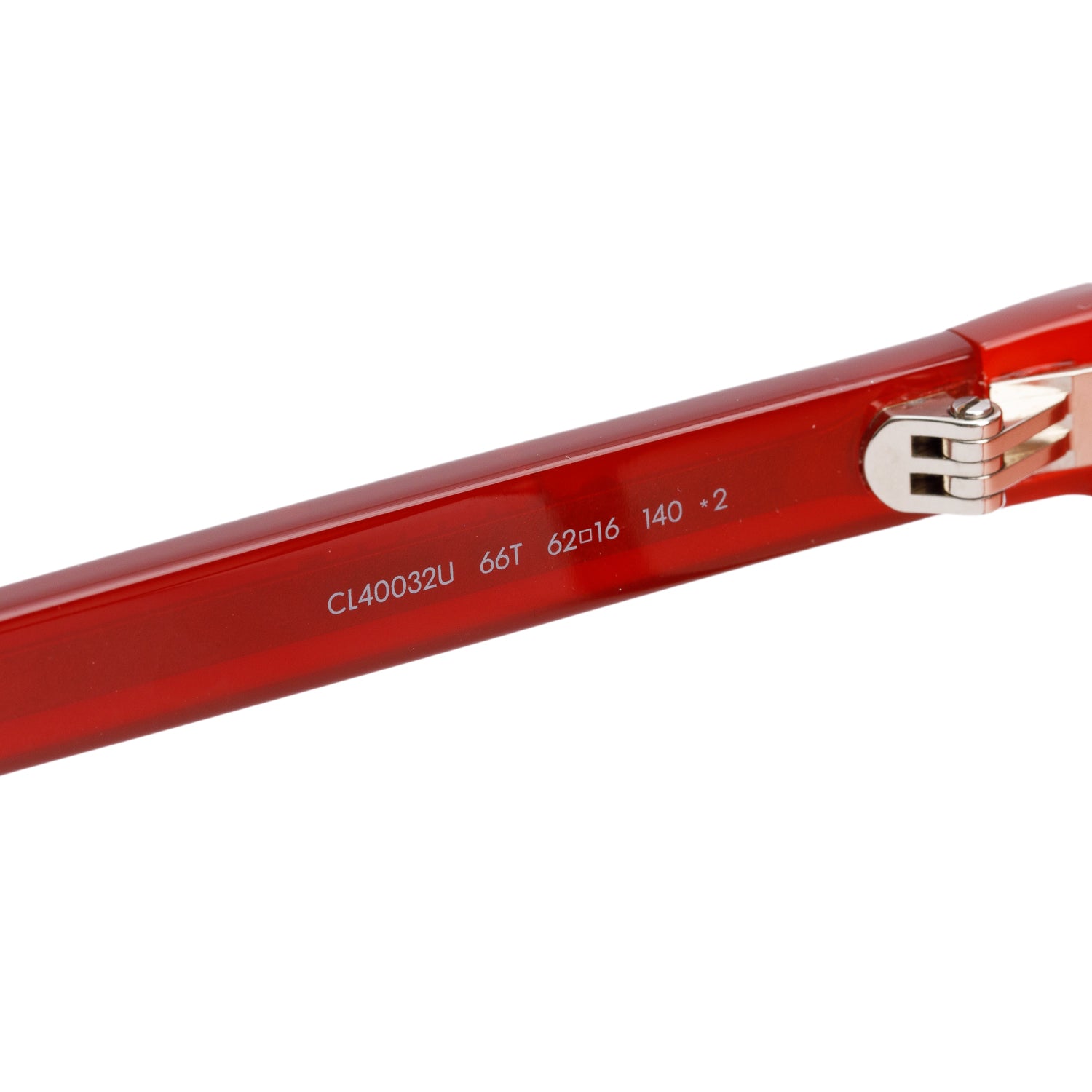 Celine CL40032U Red Acetate Aviator Sunglasses w/ Box & Case