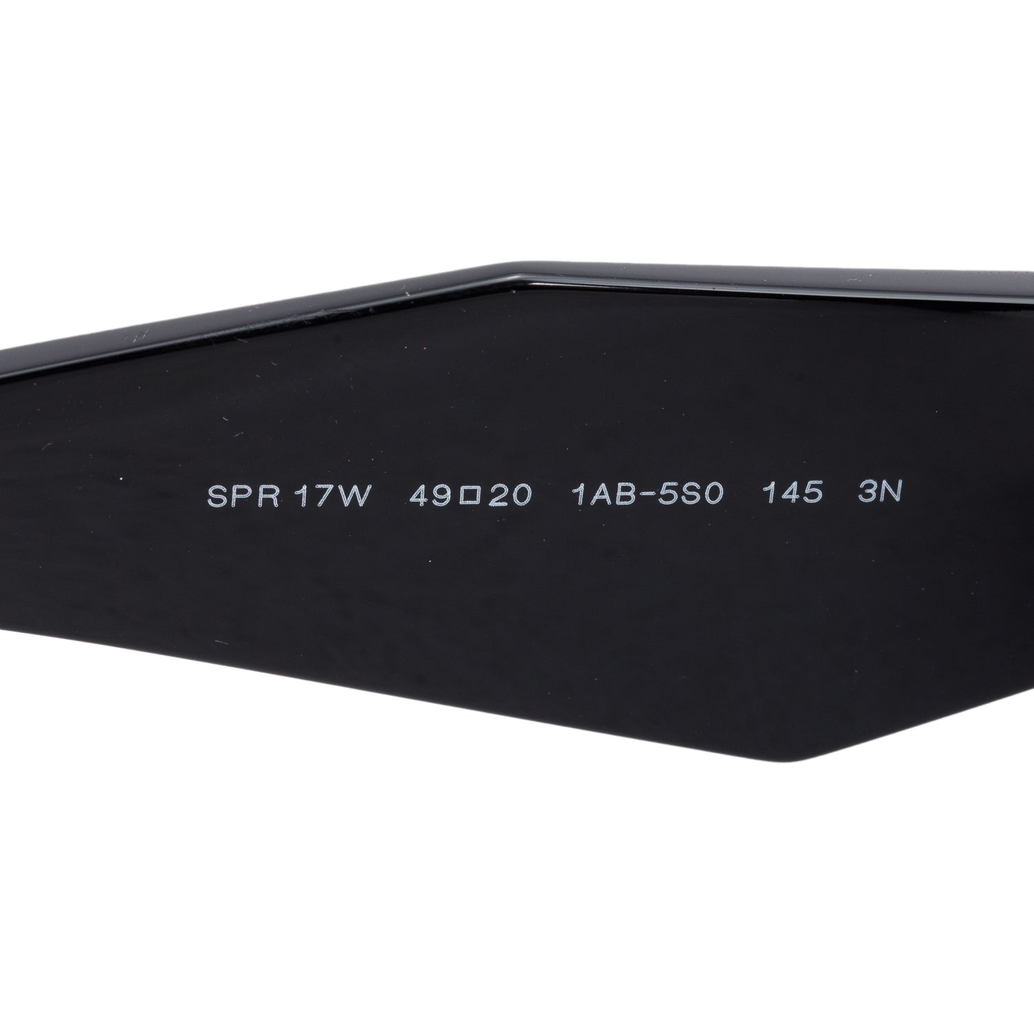 Prada SPR17W Black Acetate Symbole Sunglasses