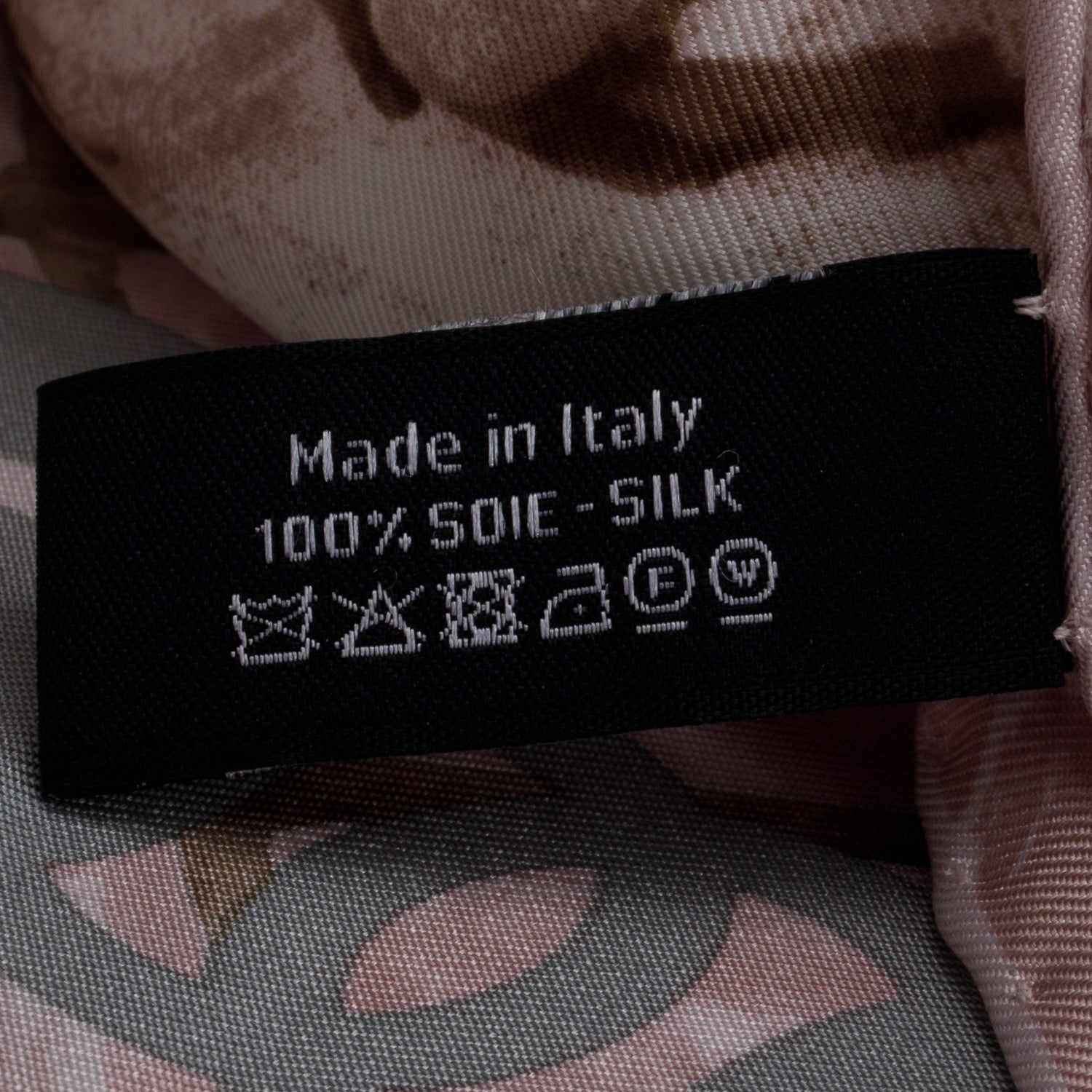 Chanel Pink Silk CC Logo Camellia Scarf