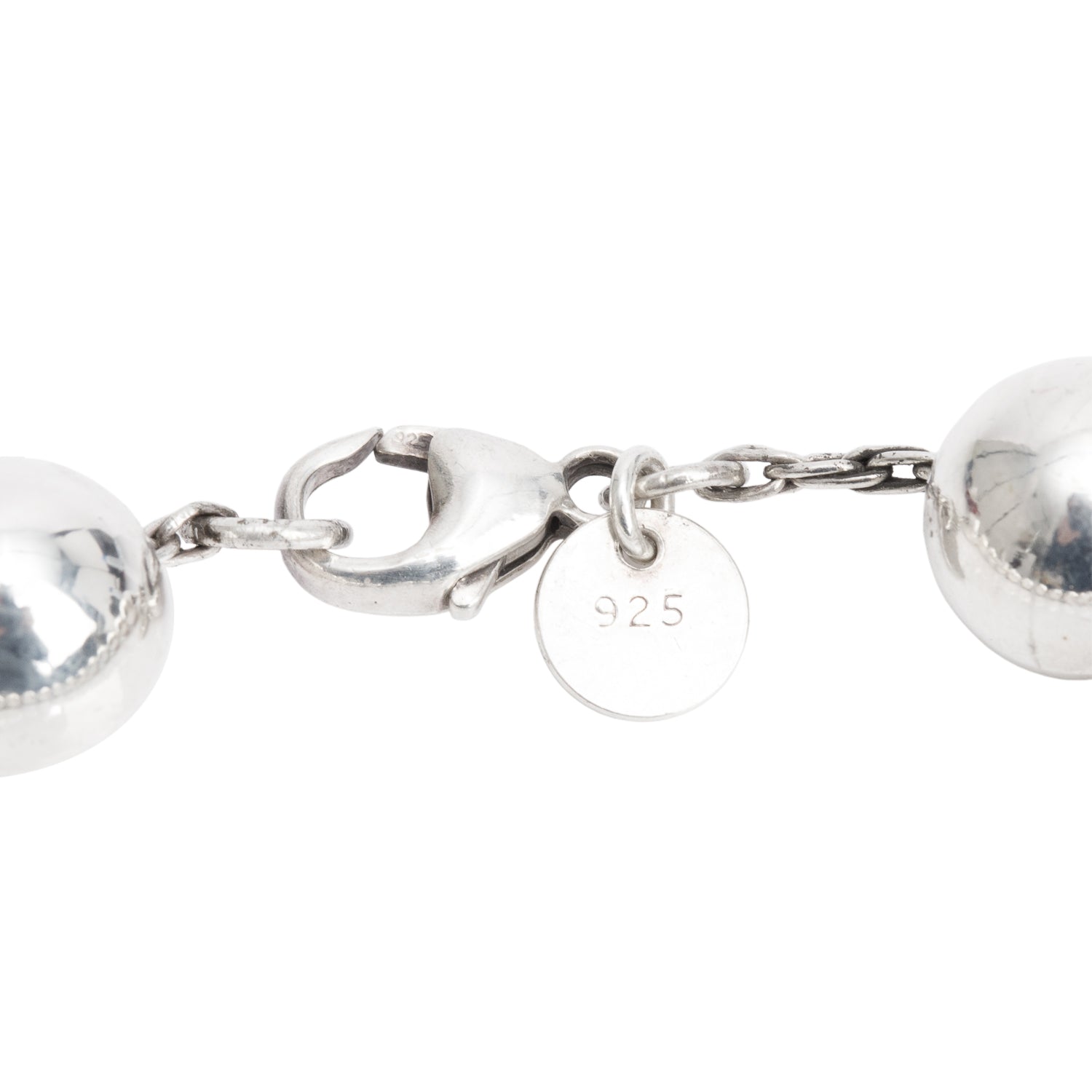 Tiffany & Co. Sterling Silver 10 MM HardWear Ball Bracelet