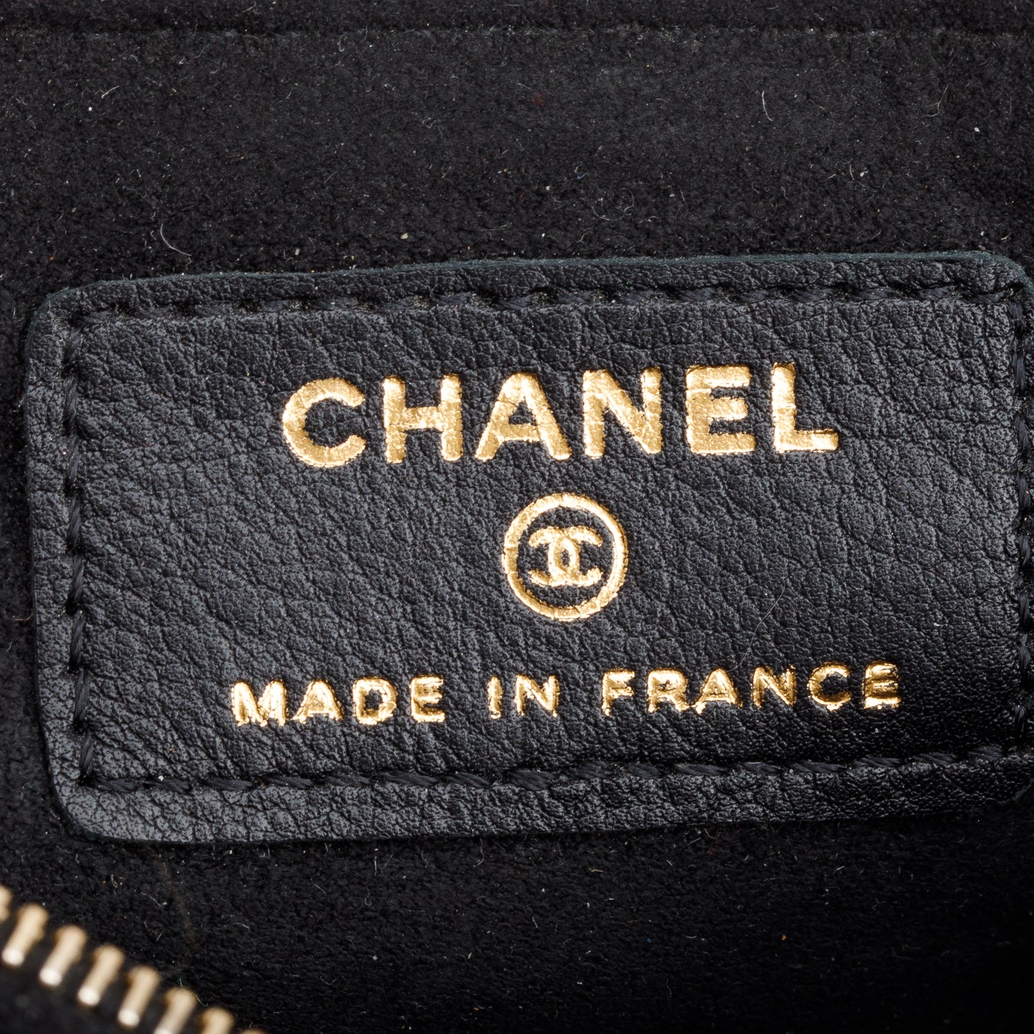 Chanel Black Velvet O-Phone Holder Pouch w/ Box & Authenticity Card