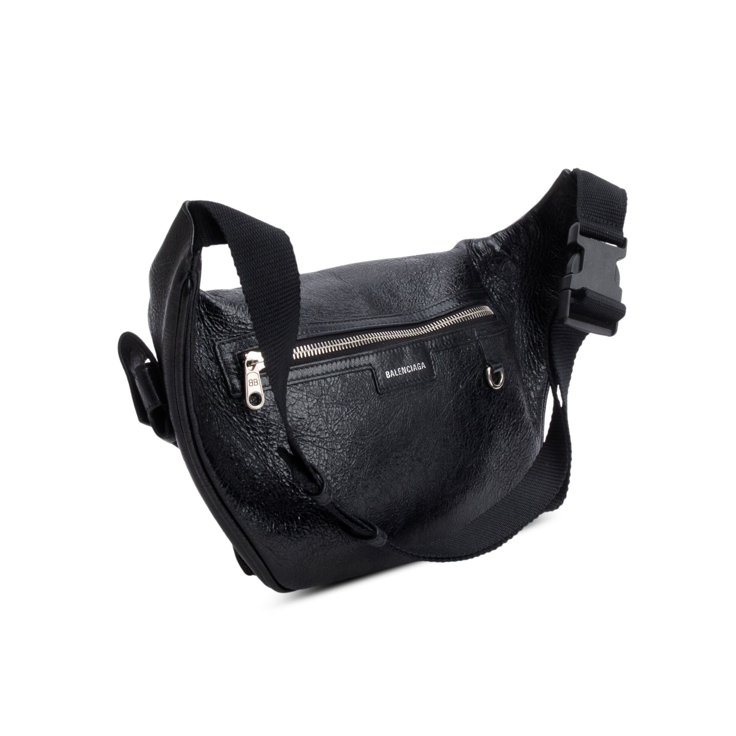 Balenciaga Black Agneau Superbusy Belt Bag