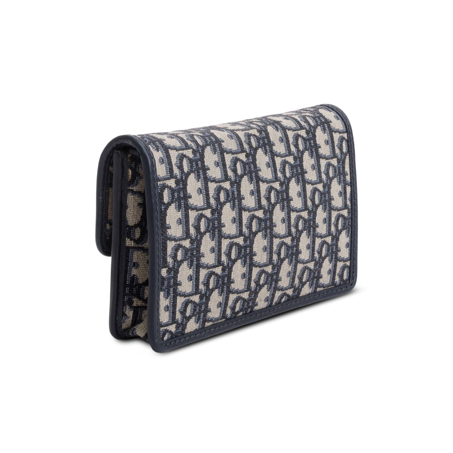 Christian Dior Blue Oblique Dioraddict Wallet on Chain Clutch