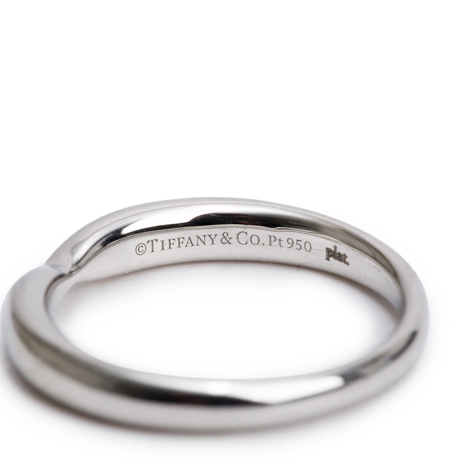 Tiffany & Co. Platinum Harmony 3 MM Wedding Band Ring, Size 5.5