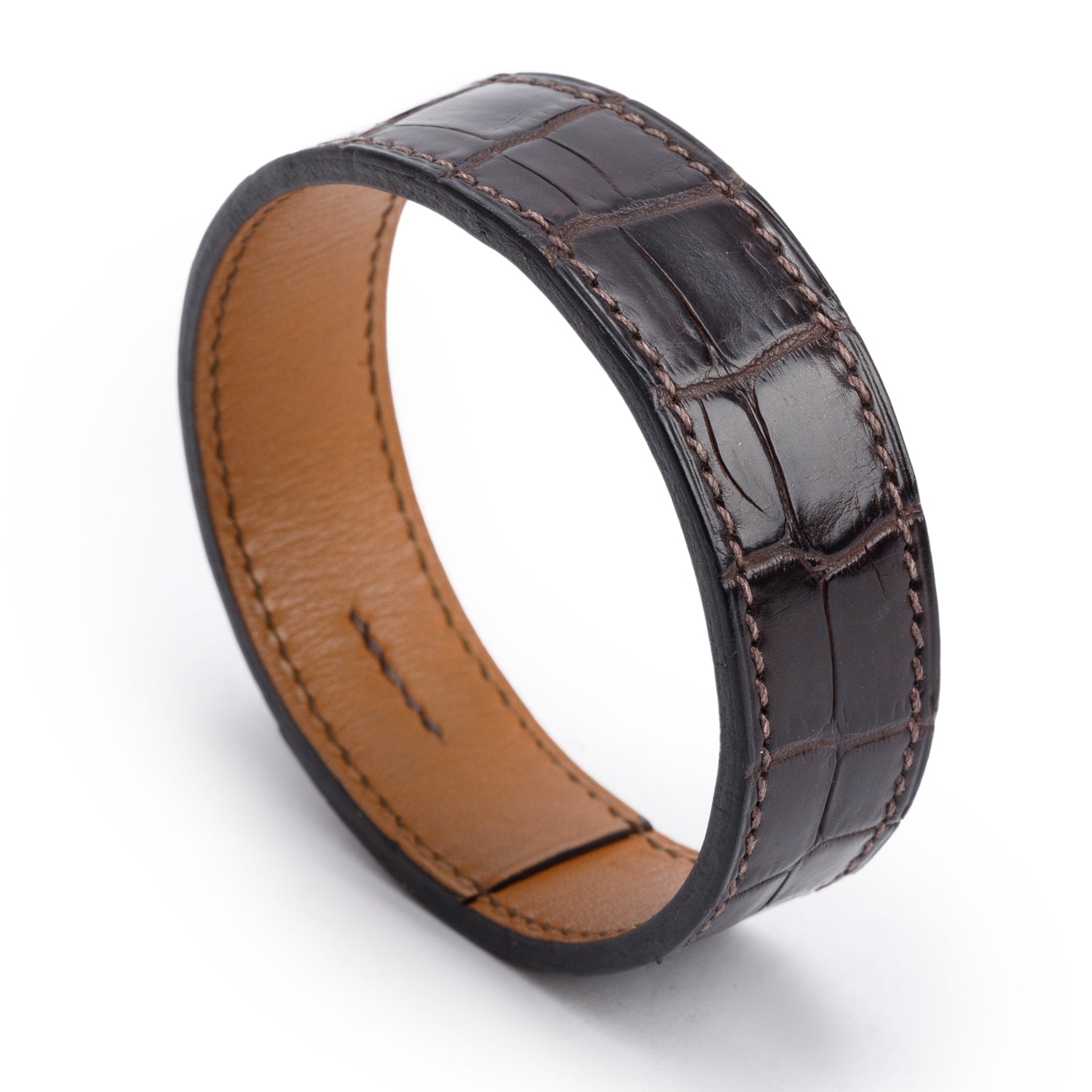 Hermes Havane Alligator Jack Bracelet