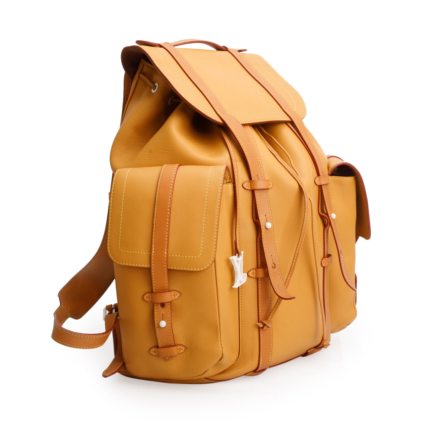 Louis Vuitton Brown Vachetta Leather Christopher GM Backpack w/ Receipt