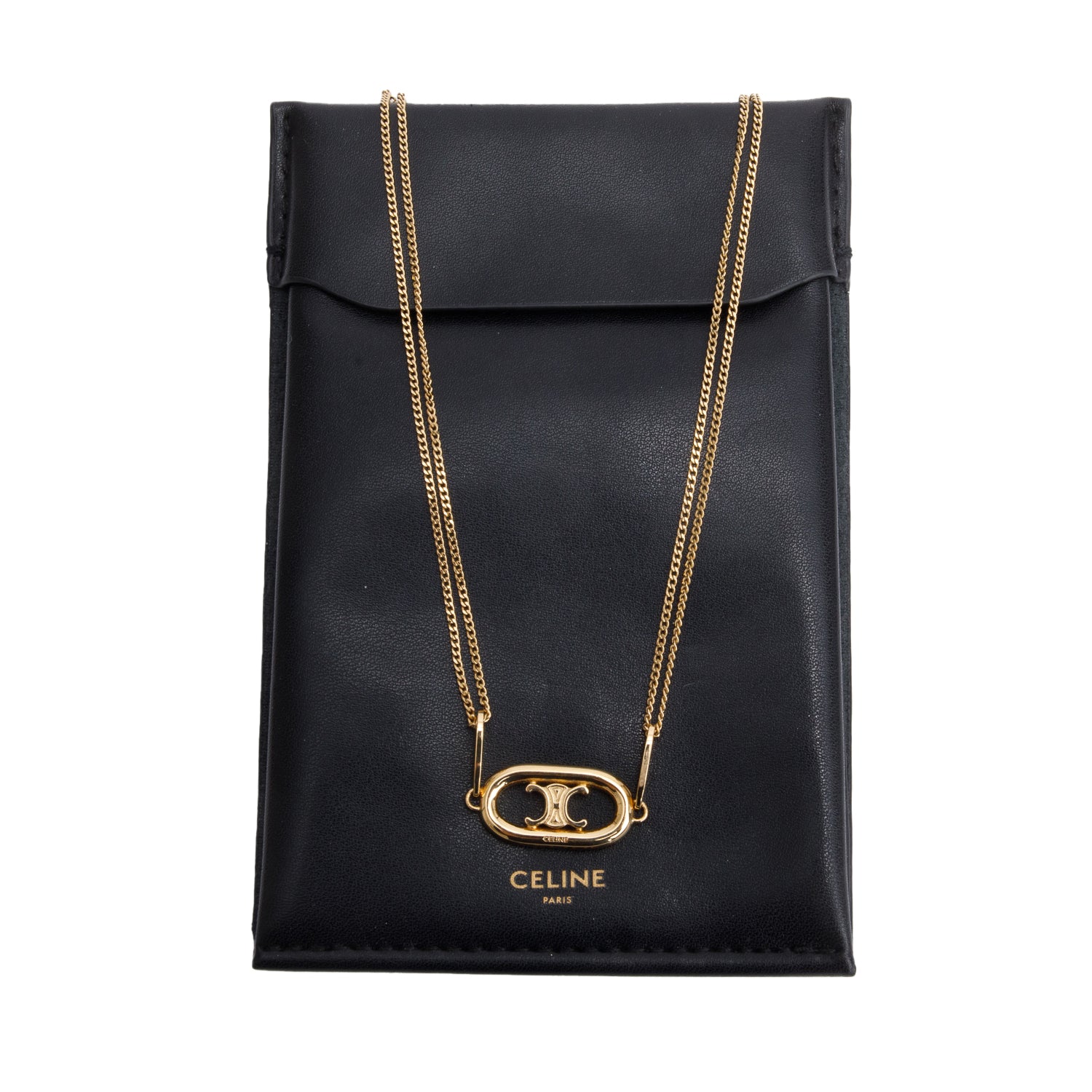 Celine Gold-Plated Brass Maillon Triomphe Necklace