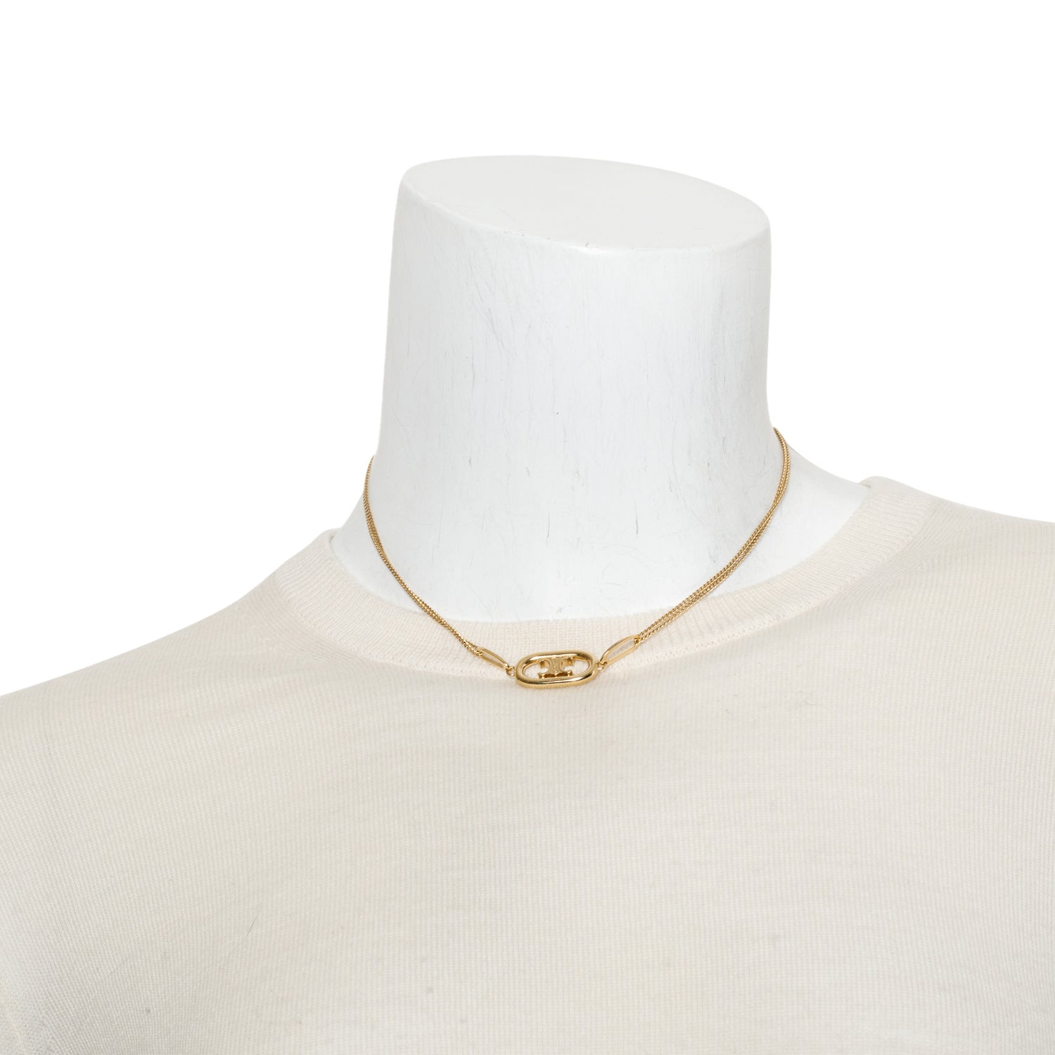 Celine Gold-Plated Brass Maillon Triomphe Necklace