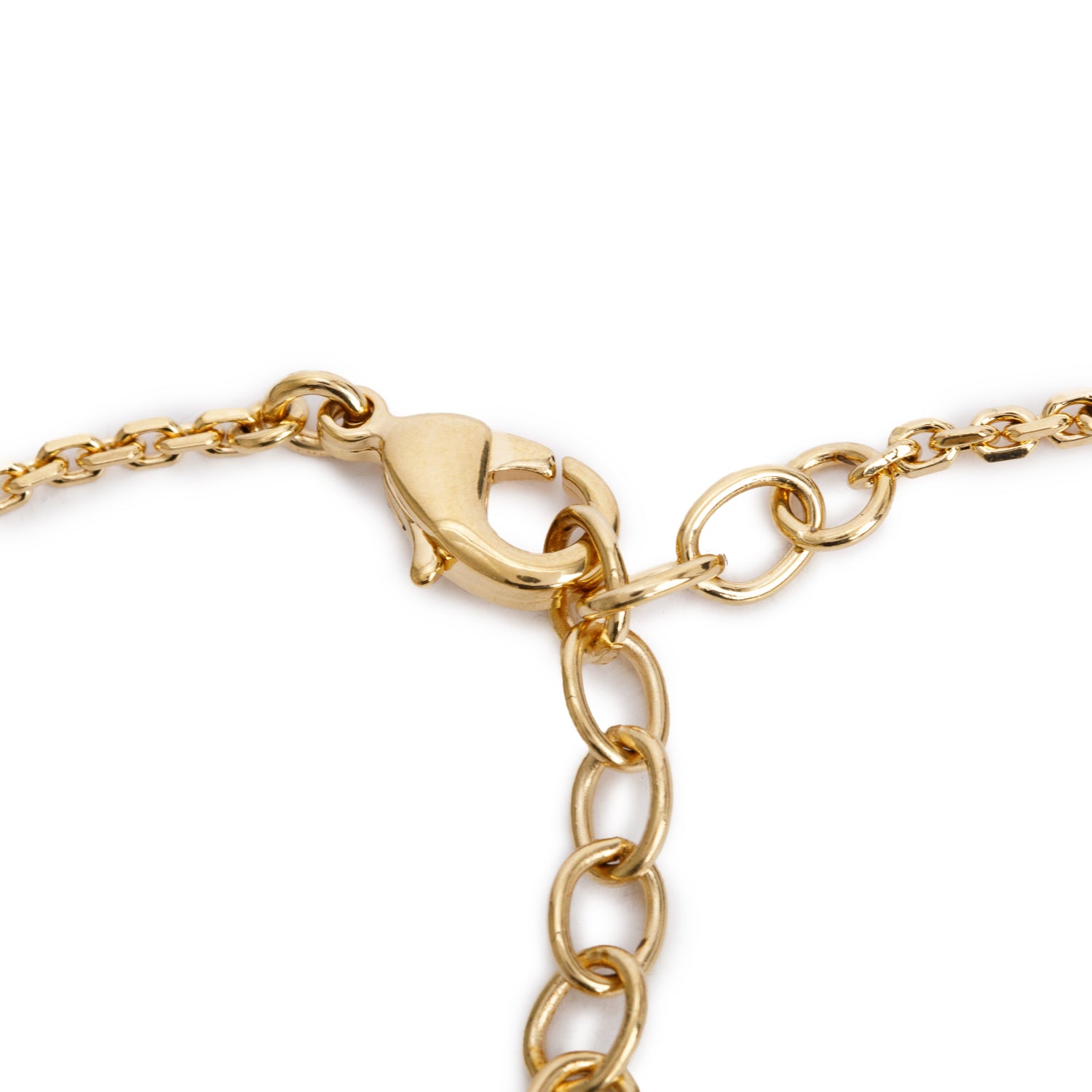 Christian Dior Gold Plated CD Crystal Heart Pendant Necklace w/ Box