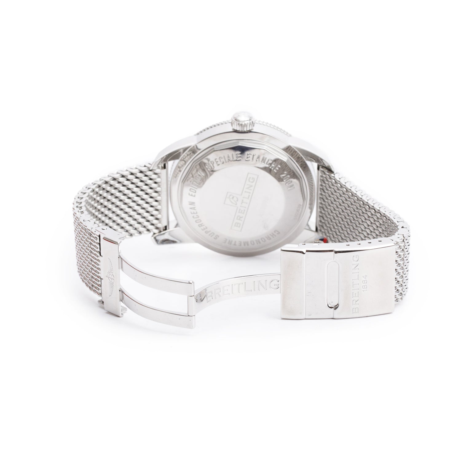 Breitling Stainless Steel Superocean Heritage B20 46 MM Automatic Watch Blue Dial AB2020 w/ Box & Papers