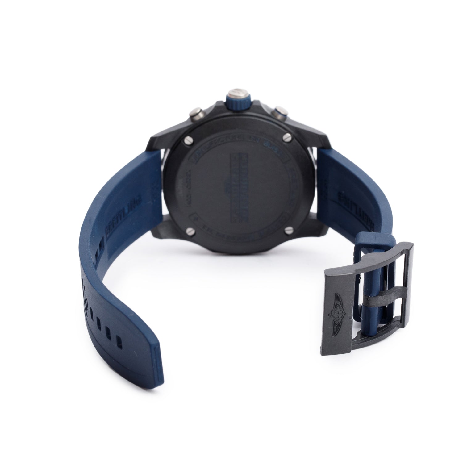 Breitling Breitlight Black Polymer Endurance Pro 44 MM Watch Black & Blue X82310 w/ Box & Papers