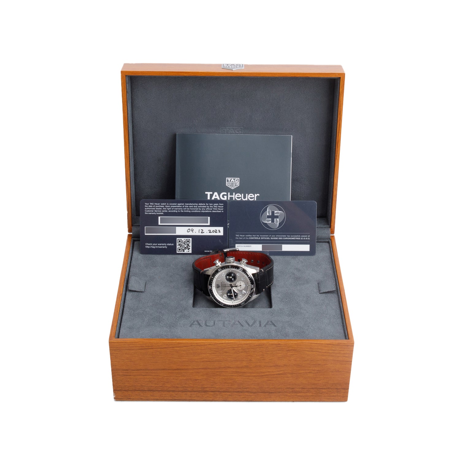 Tag Heuer 2022 Stainless Steel Autavia Flyback Chronometer 42 MM Automatic Chronograph Watch Silver Dial CBE511B w/ Box & Papers