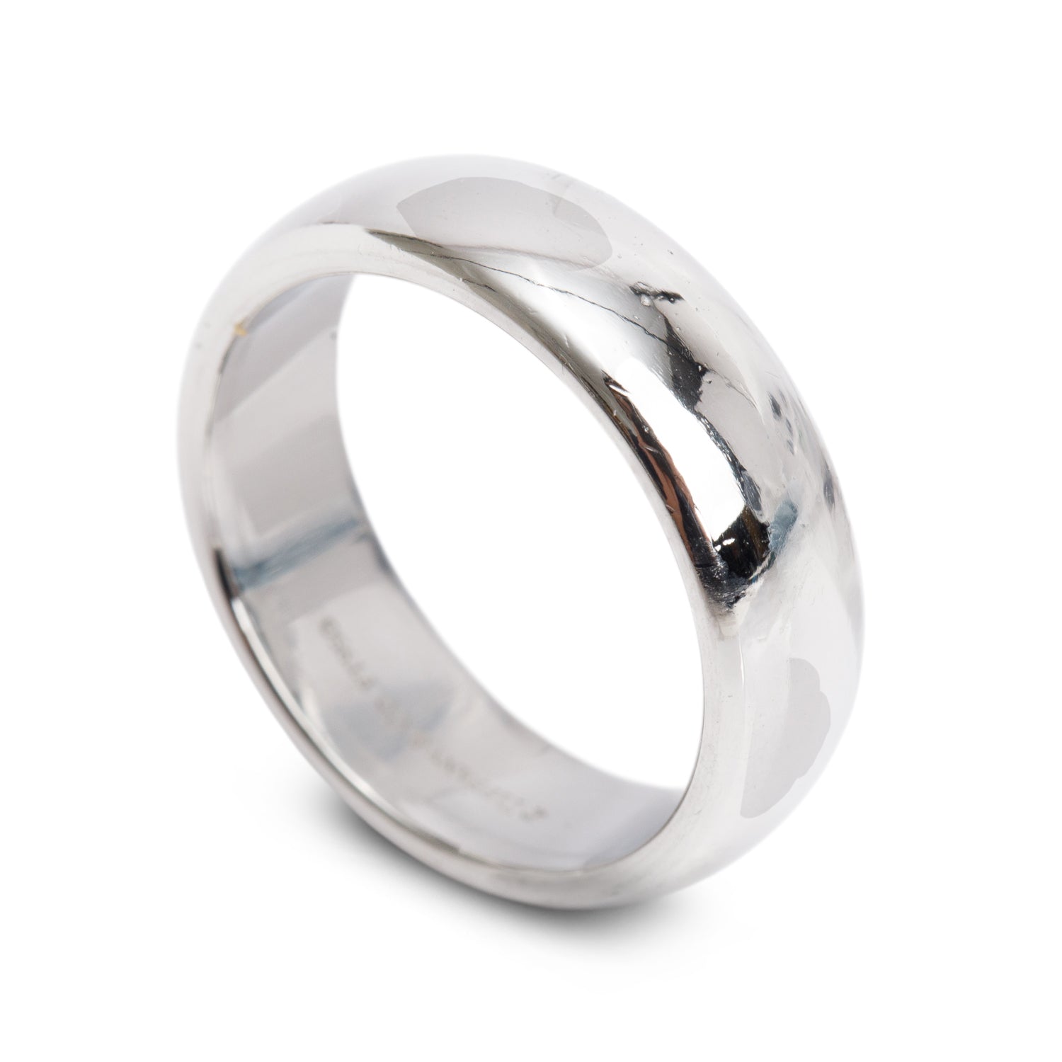 Tiffany & Co. Forever Platinum 6 MM Wedding Band Ring, Size 7.25