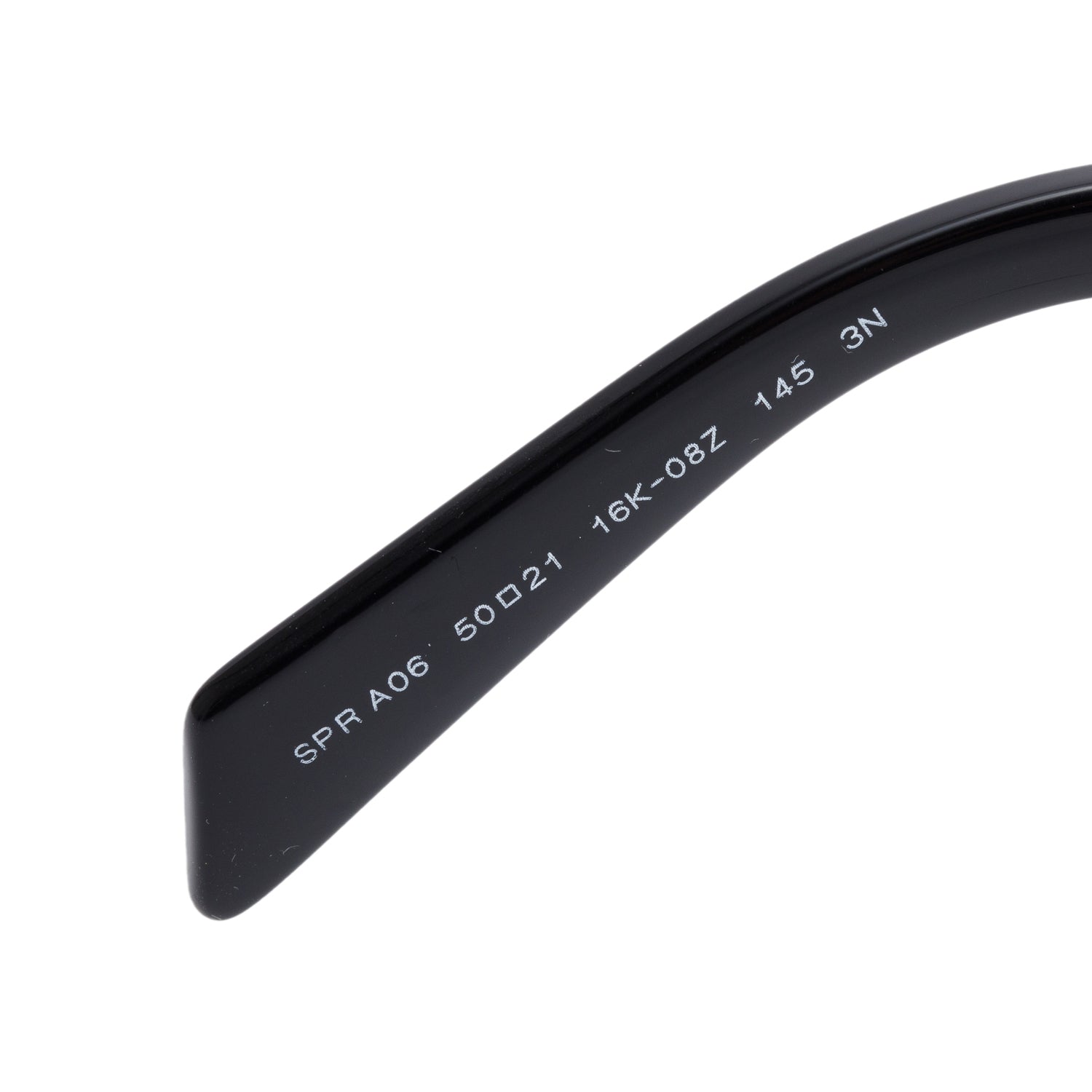 Prada SPRA06 Black Acetate Square Sunglasses w/ Pouch