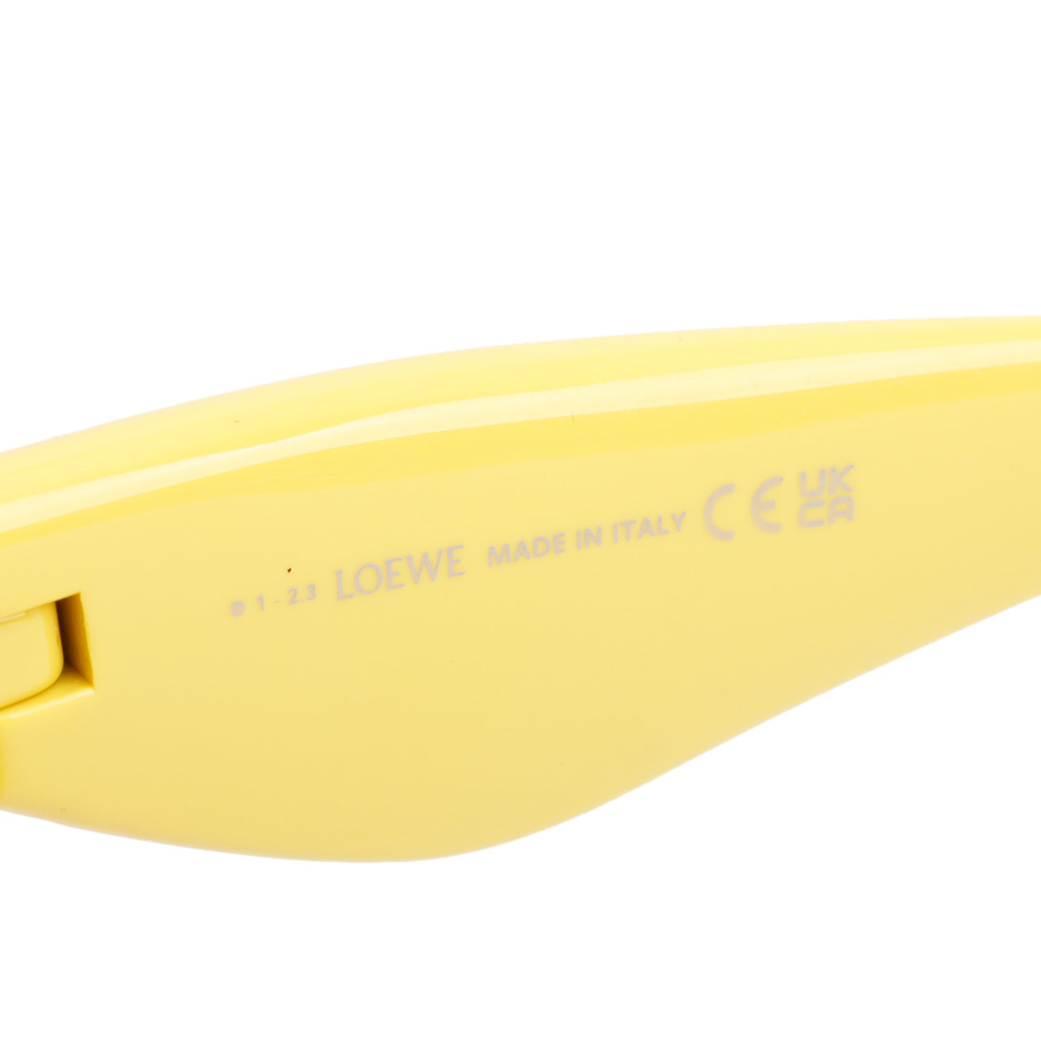 Loewe LW40117I Yellow Acetate Inflated Cat Eye Sunglasses w/ Pouch