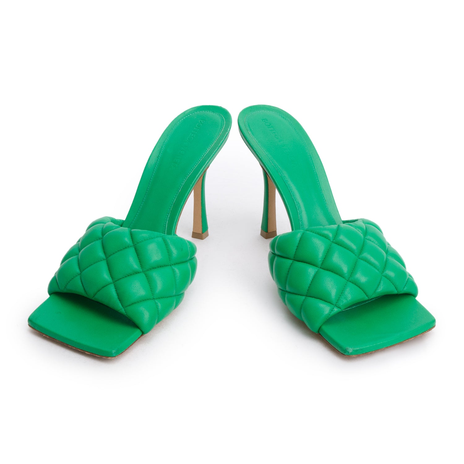 Bottega Veneta Nappa Matelasse Padded Lido Mule Sandals, Size 41