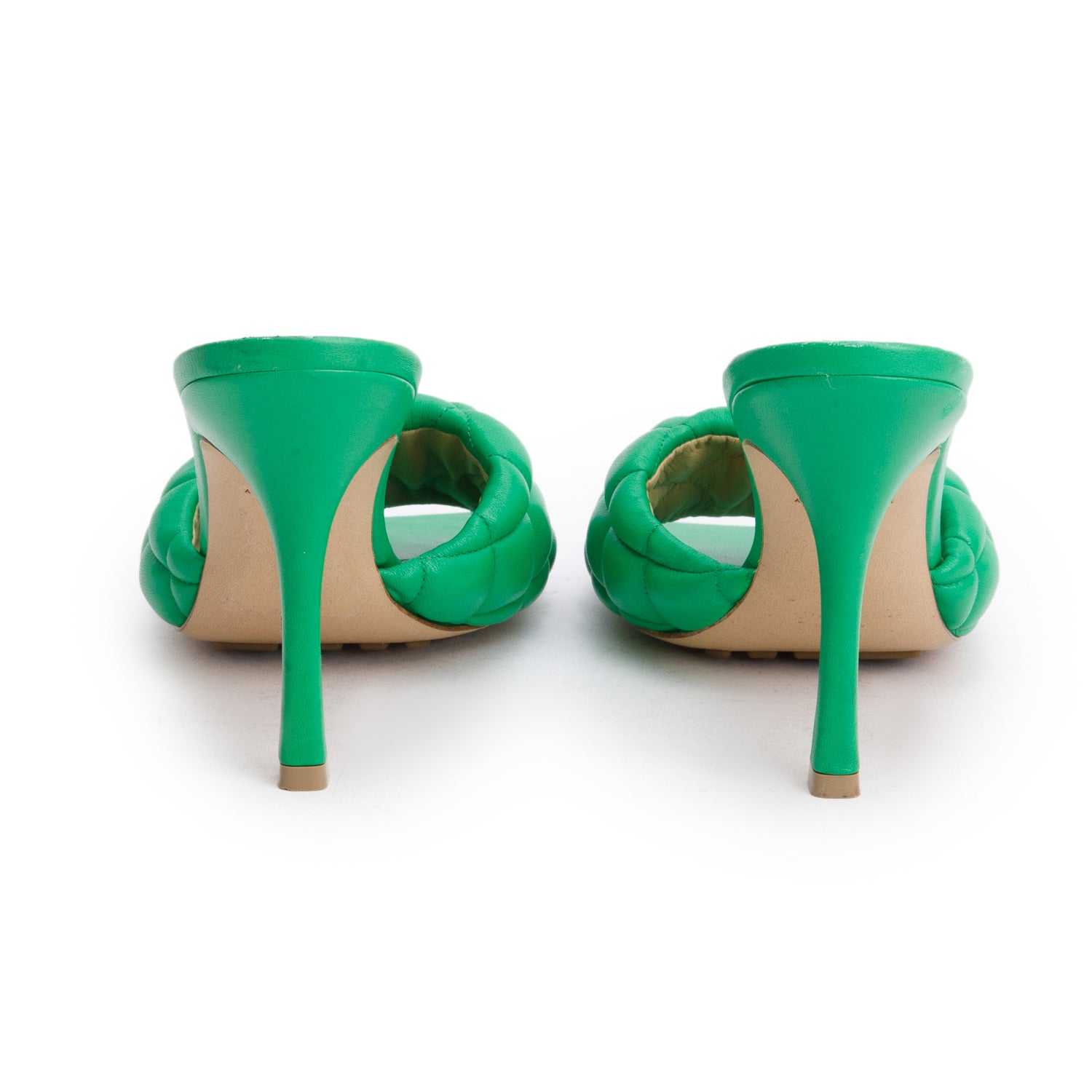 Bottega Veneta Nappa Matelasse Padded Lido Mule Sandals, Size 41