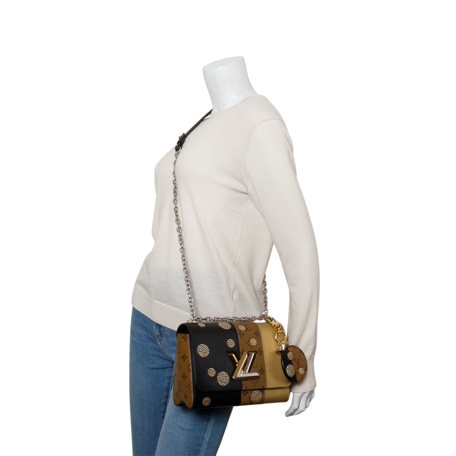 Louis Vuitton Tricolor Reverse Monogram Night Lights Twist MM