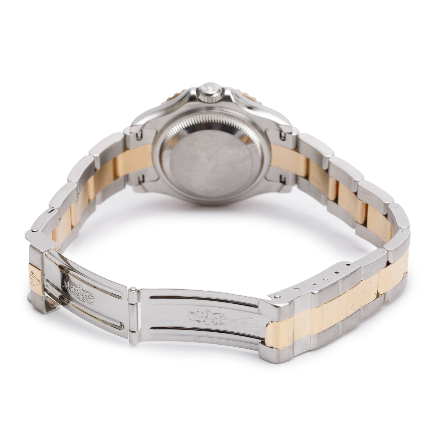 Rolex Stainless Steel & 18k Yellow Gold Yacht-Master 29 MM Automatic Watch Gold Dial 169623 w/ Box & Papers