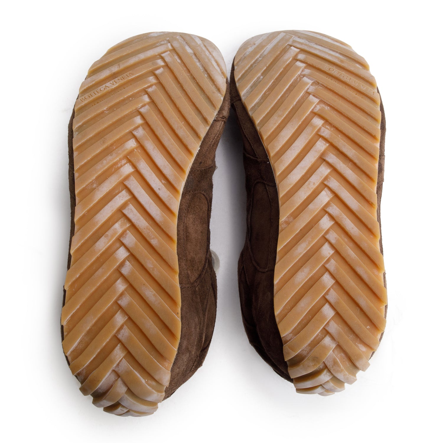 Bottega Veneta Brown Suede Orbit Flash Sneakers, Size 39 w/ Box