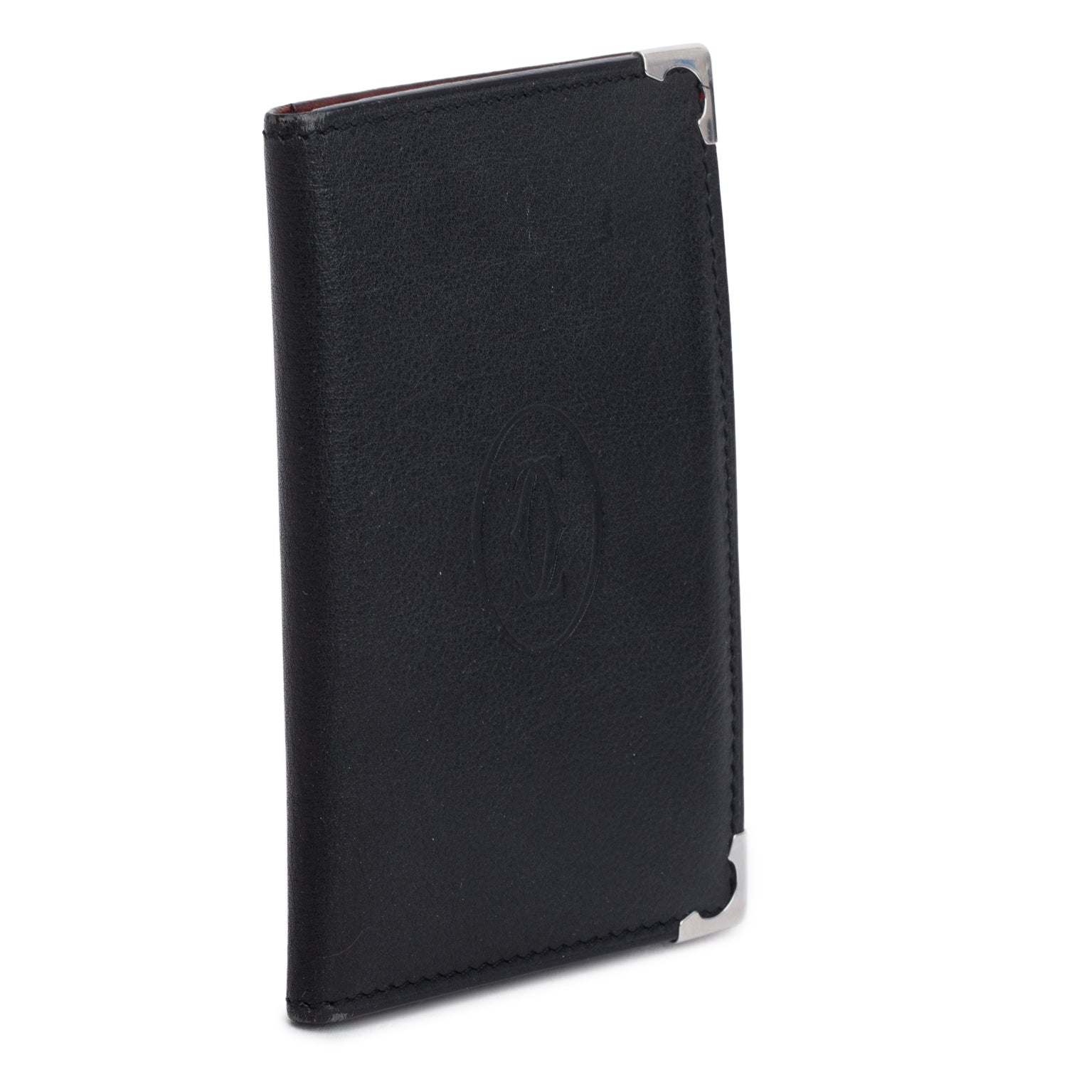 Cartier Black Calfskin Monogram Must Card Holder