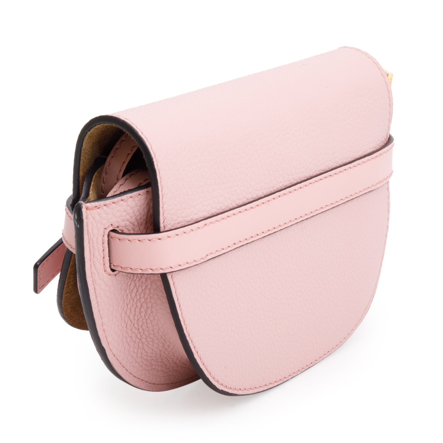 Loewe Pink Grained Calfskin Mini Gate Crossbody Bag