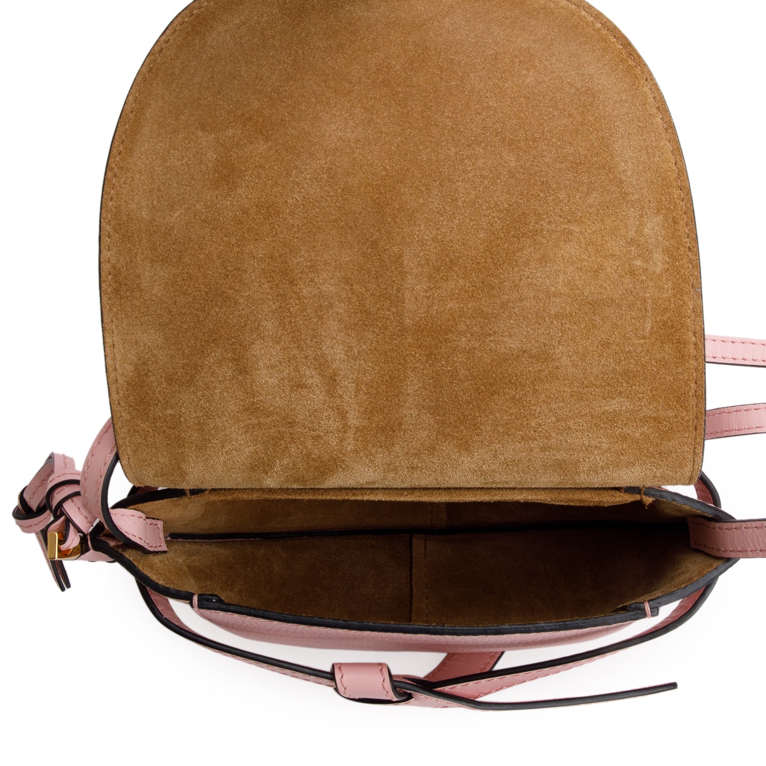 Loewe Pink Grained Calfskin Mini Gate Crossbody Bag