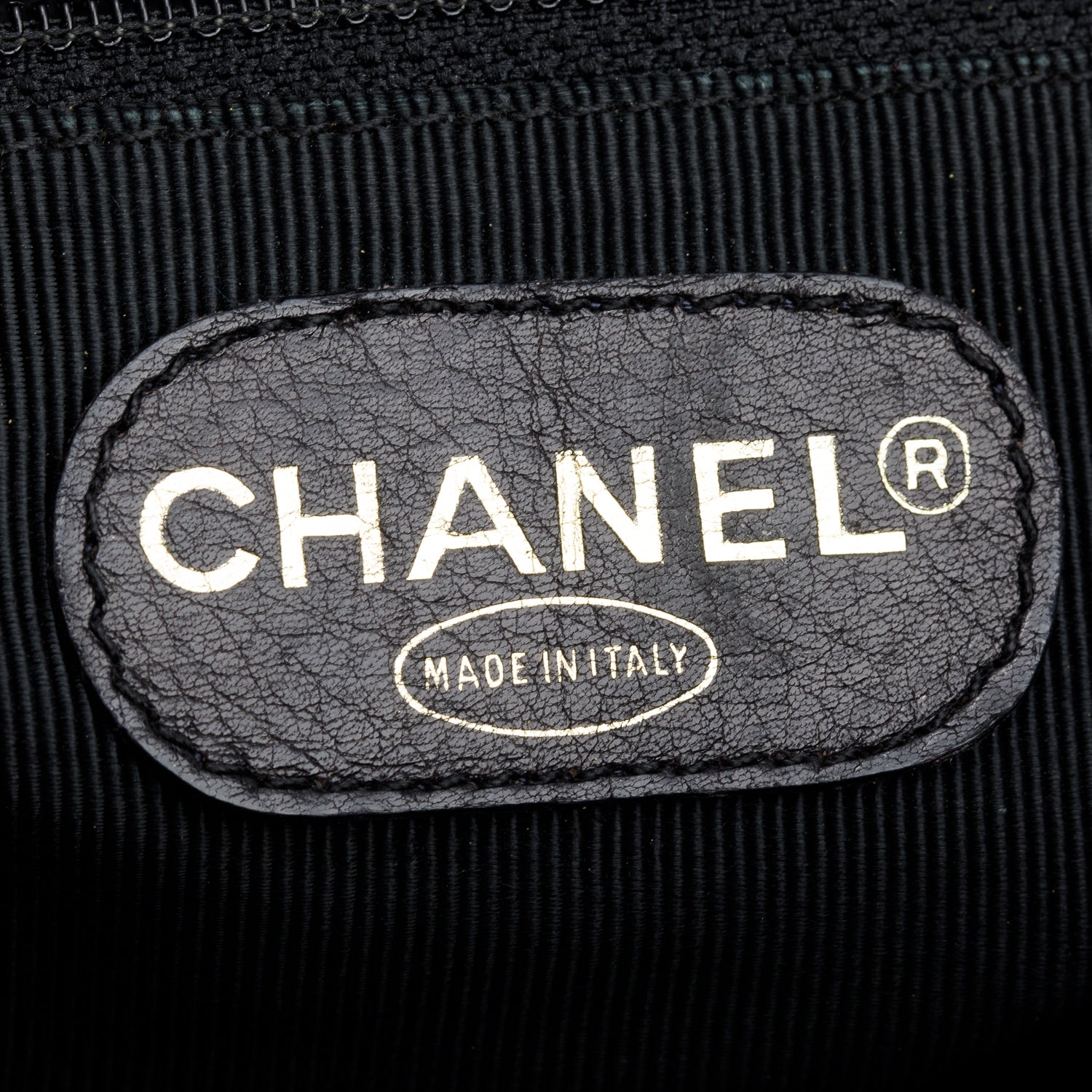 Chanel Vintage Black Caviar Leather Triple CC Tote