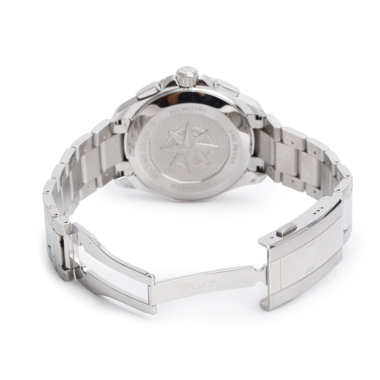 Tag Heuer Stainless Steel Aquaracer Professional 200 40 MM Chronograph Quartz Watch Blue Dial CBP1113 w/ Box & Papers