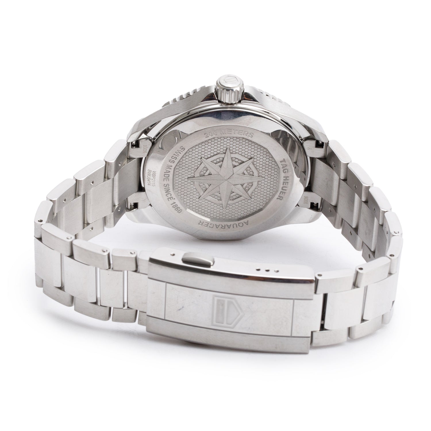 Tag Heuer Stainless Steel Aquaracer Professional 200 Date 40 MM Automatic Watch Green Dial WBP2115 w/ Box & Papers